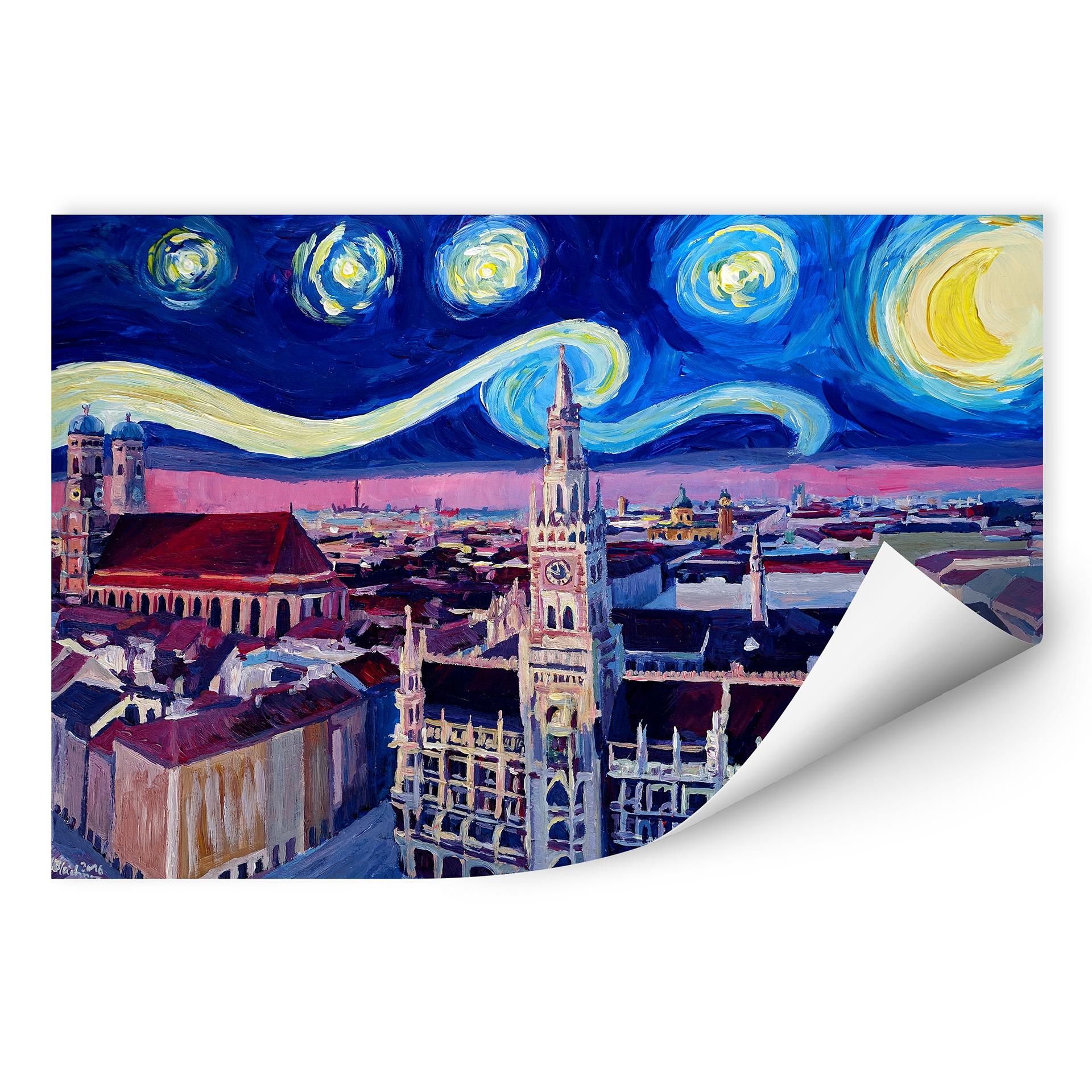Wallprint Bleichner - München bei Nacht