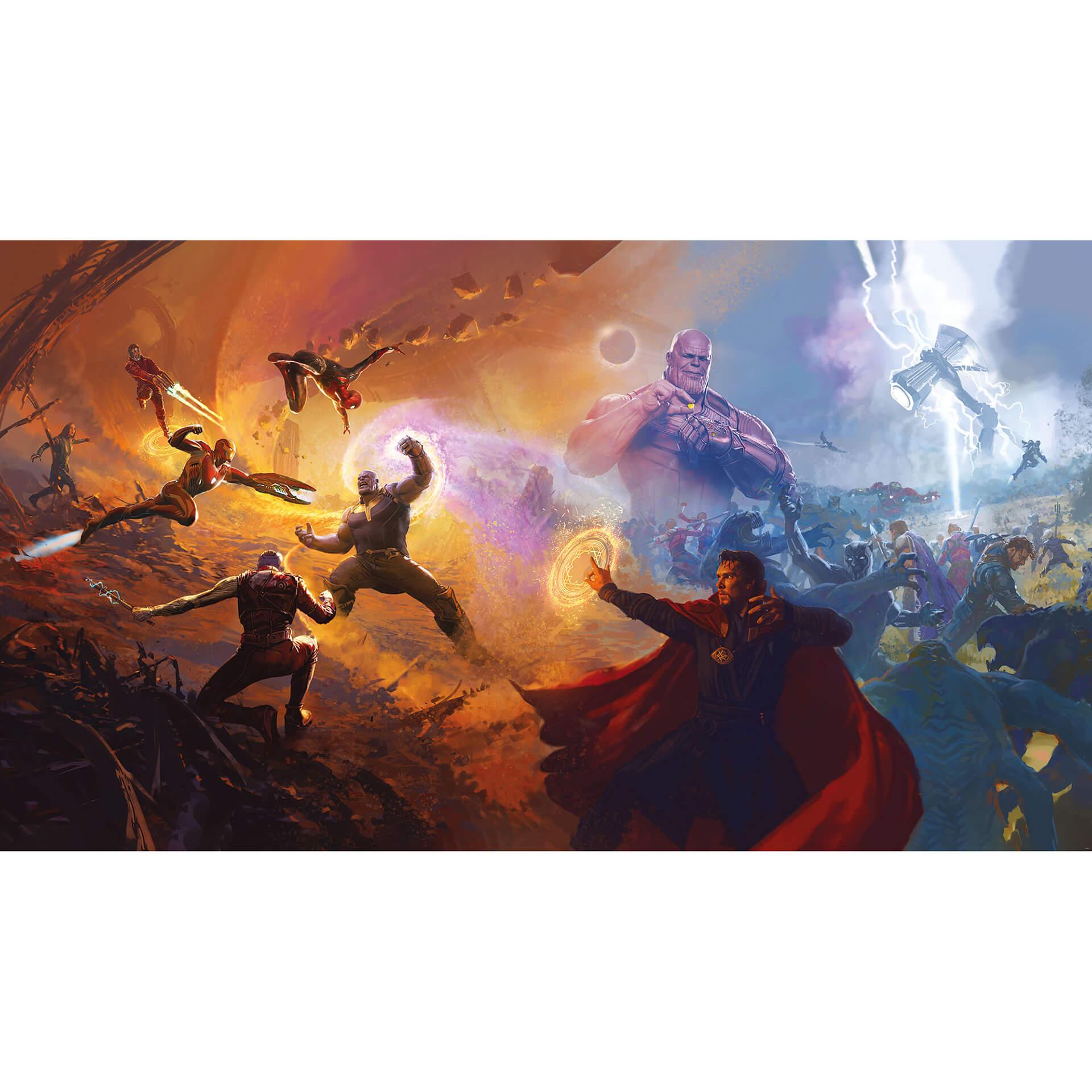 Vliesbehang - Avengers Epic Battles Two Worlds - 500 x 280 cm