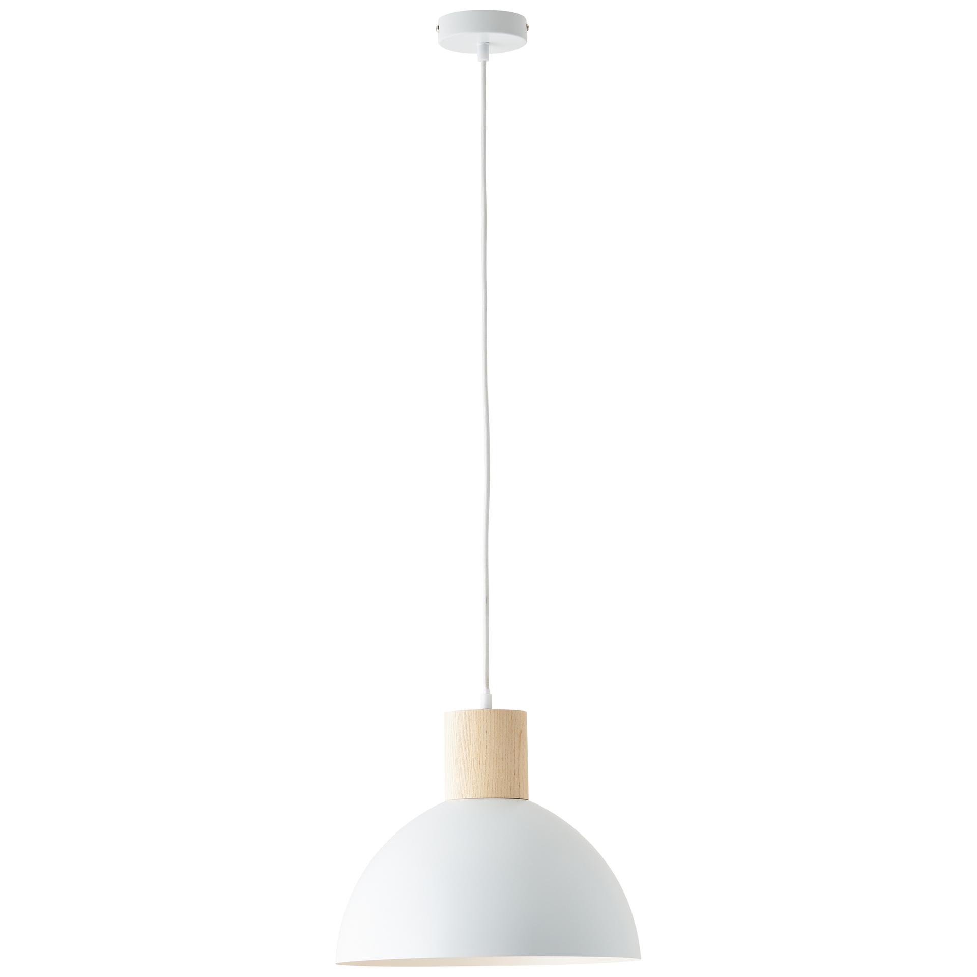 Pendelleuchte Emil, beige, 120 x 34 cm, Holz Pendel-lampe, dimmbar