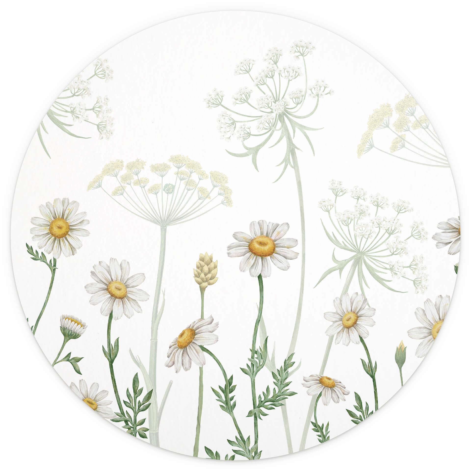 Behangcirkel Sir Edward - Flowery Spring - vliesbehang/zelfklevend vliesbehang