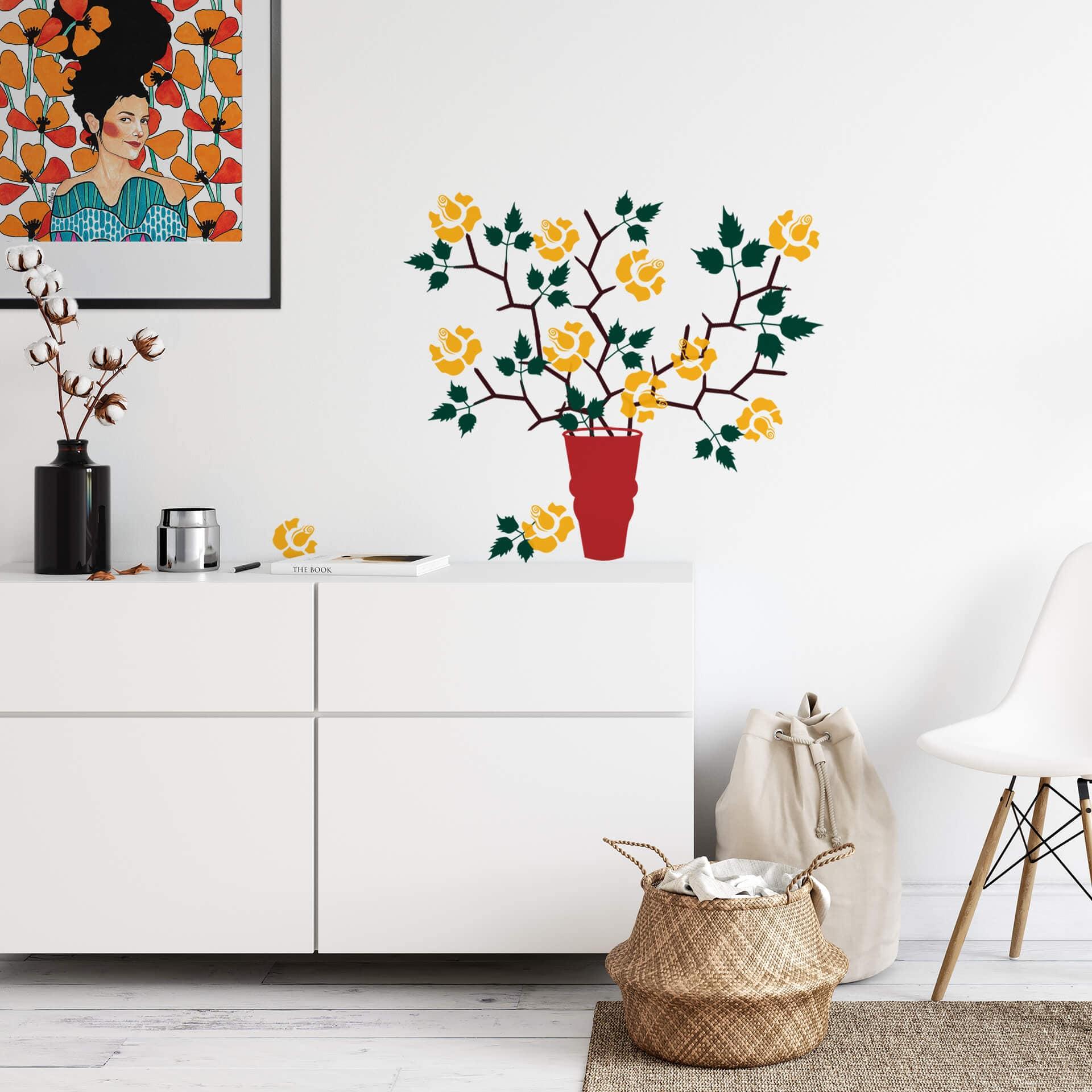 Muursticker Vaas 04