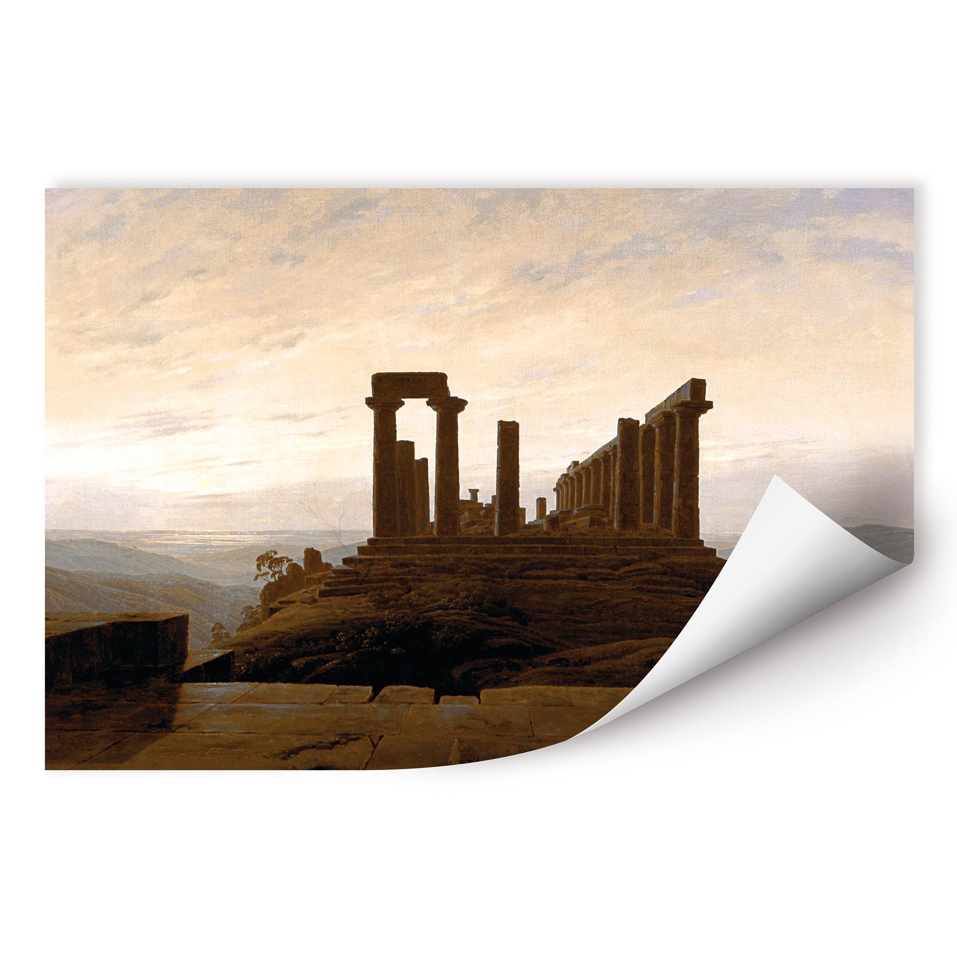 Wallprint Friedrich - Der Junotempel in Agrigent