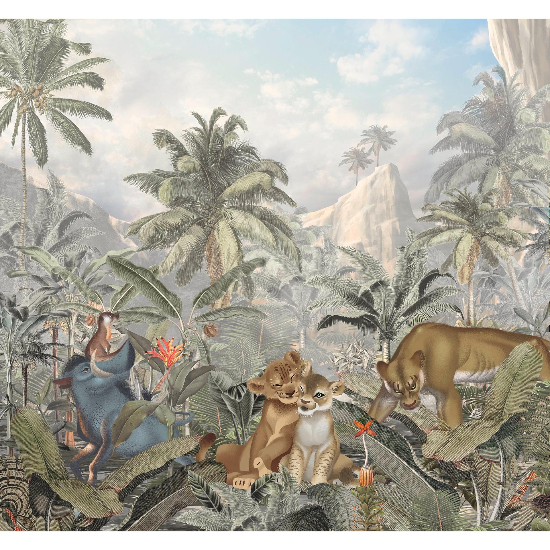 Tapet - Løvernes Konge - Bjerge - 300 x 280 cm