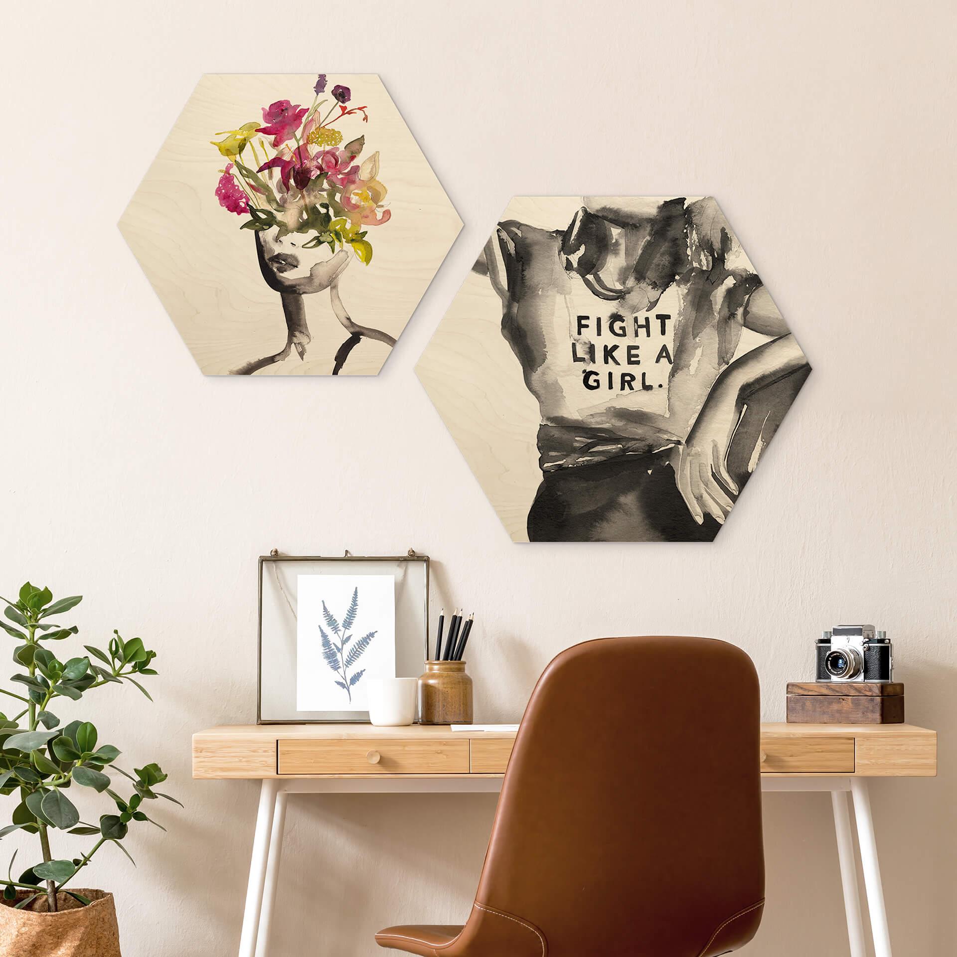 Hexagon - Holz Verbaan - Fight like a Girl