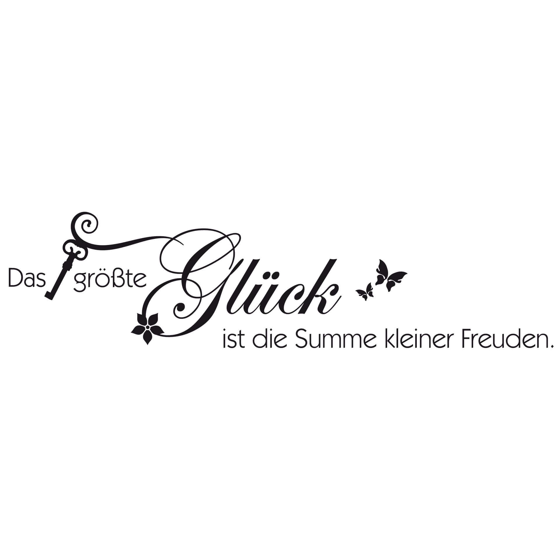 Wandtattoo Das größte Glück...