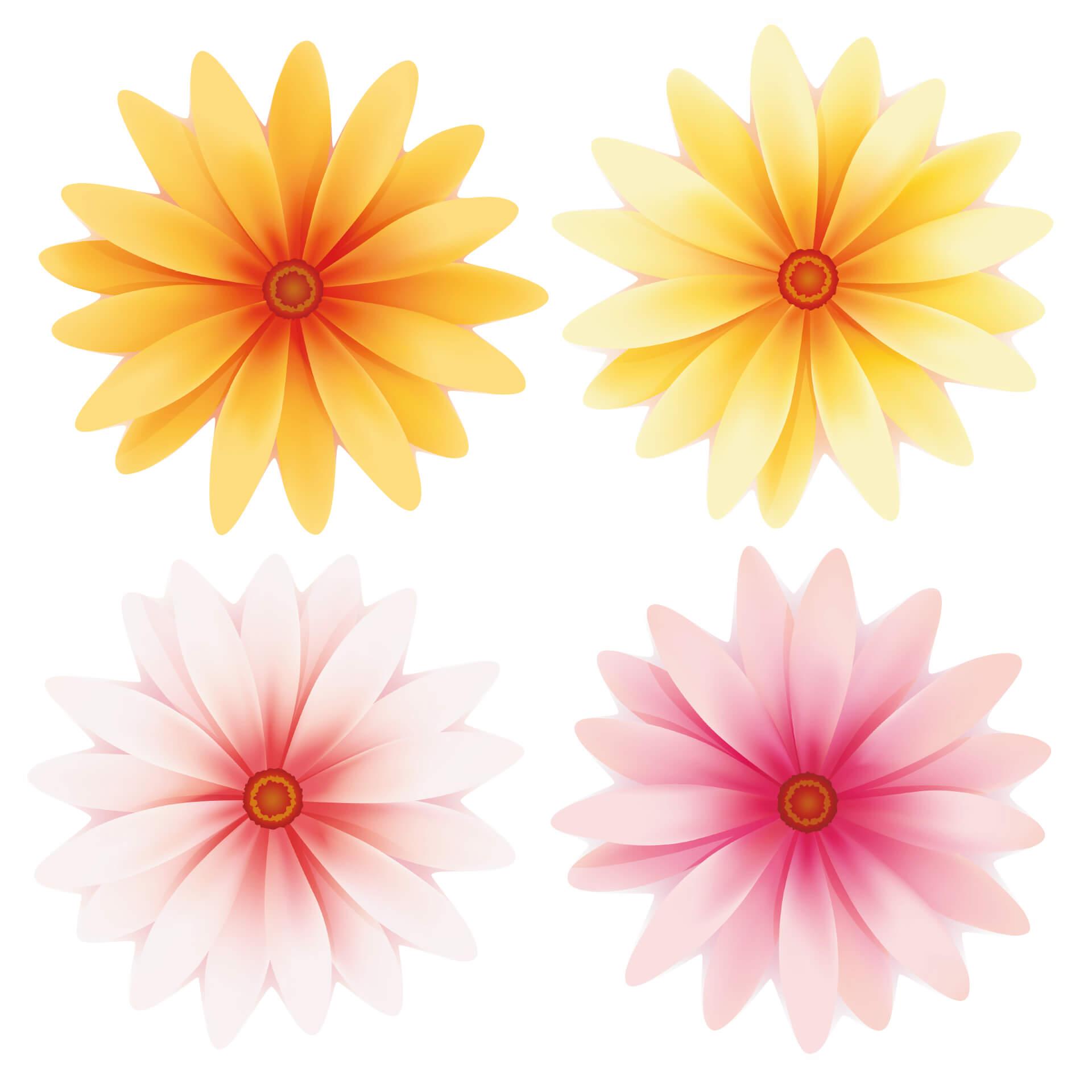 Muursticker Gerbera Bloesem