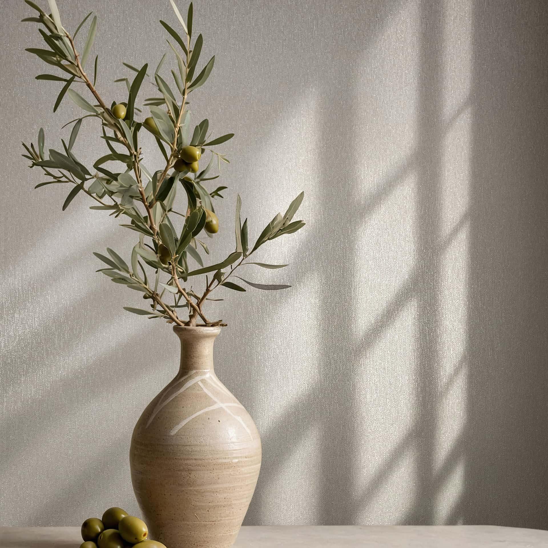 Ikke-vævet tapet plain, tekstil plain classic i beige