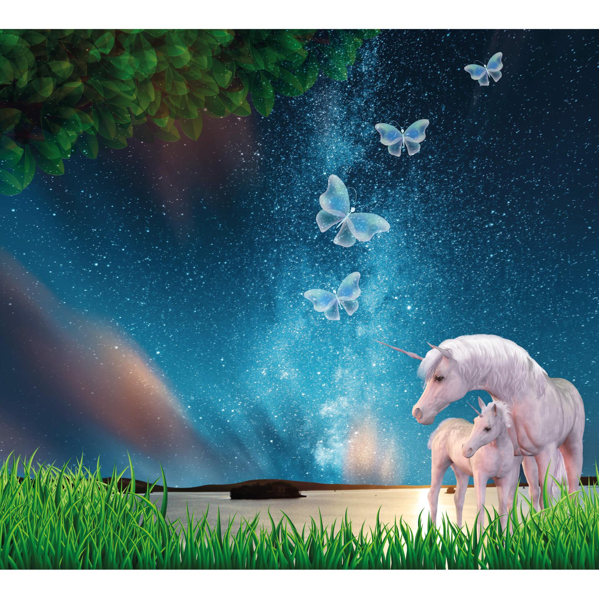 Fotobehang Unicorn Droomwereld 288x260 cm