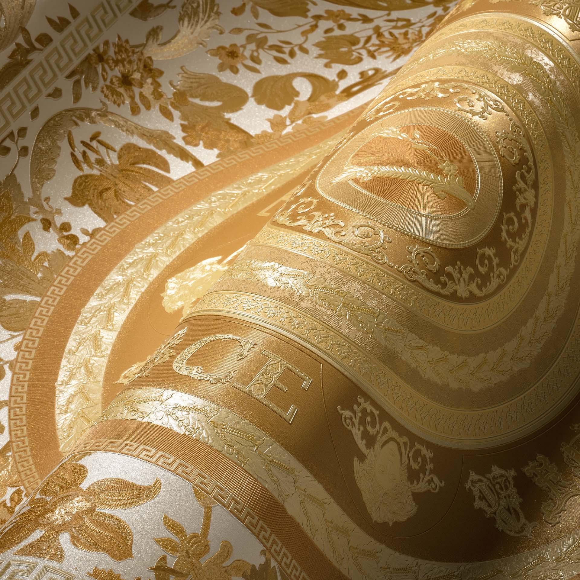Versace Home Luxe Behang Bloemen Goud