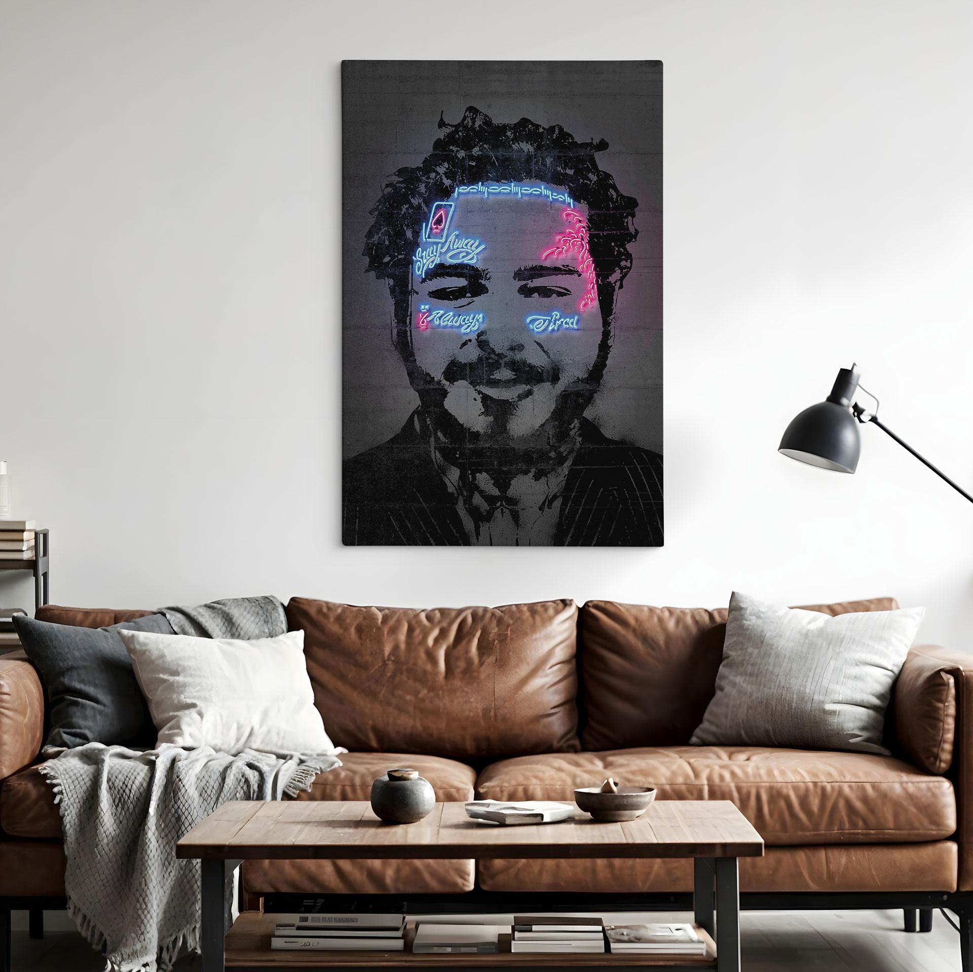 Canvasbillede Plakat Malone - Mielu