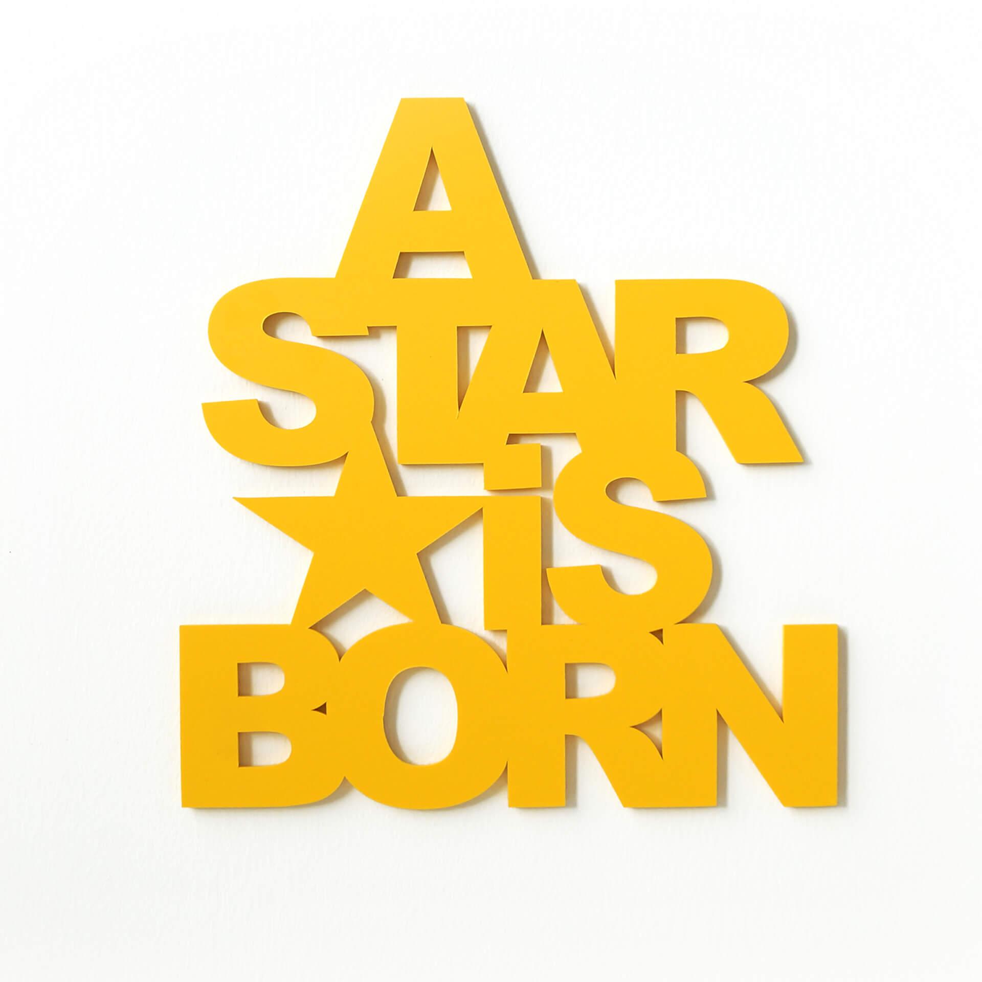 Decoratieletters   A Star is Born
