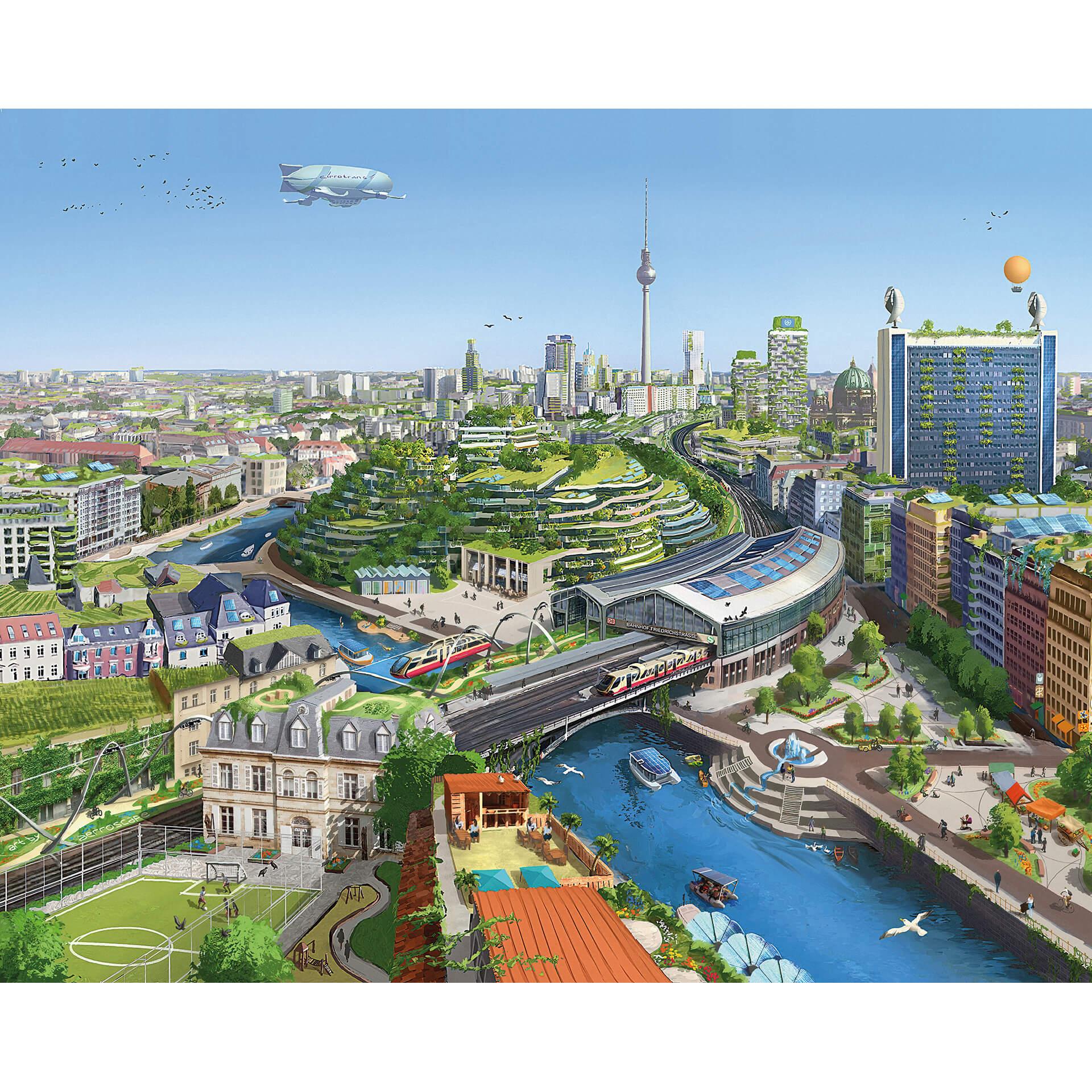 Fotobehang aerroscape - Berlin