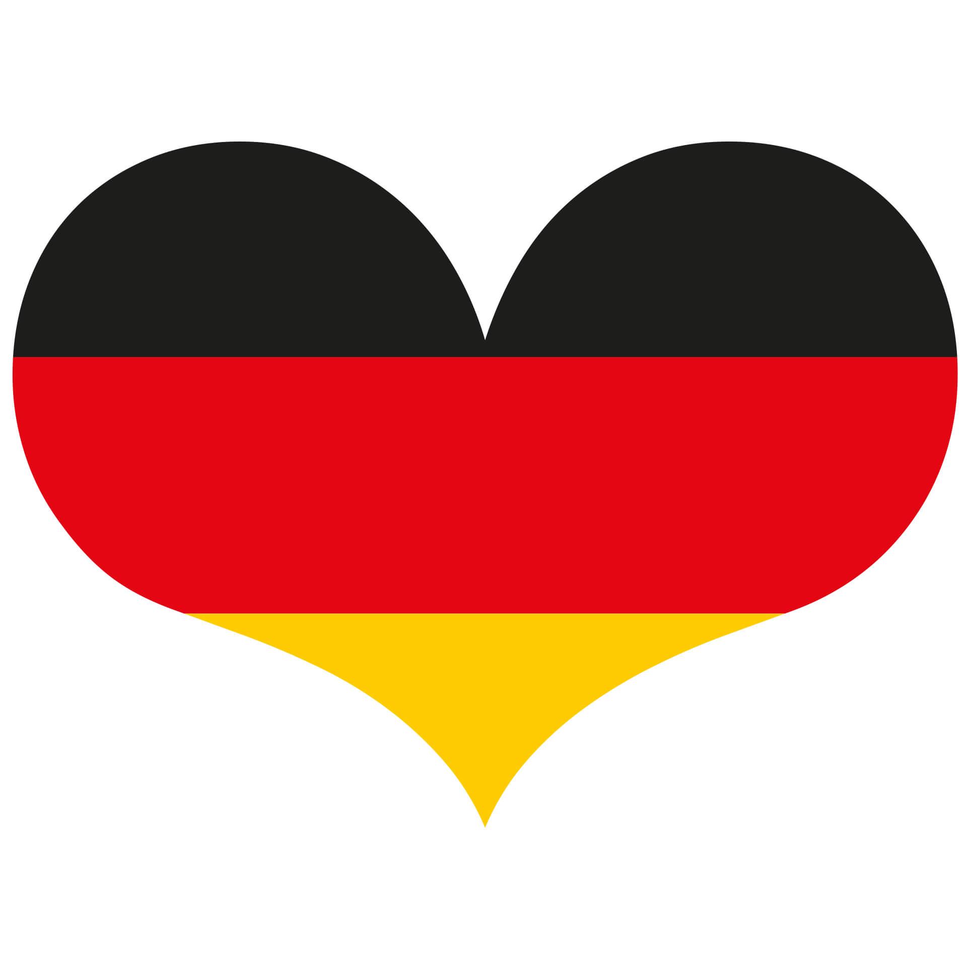 Wandtattoo Deutschland Herz