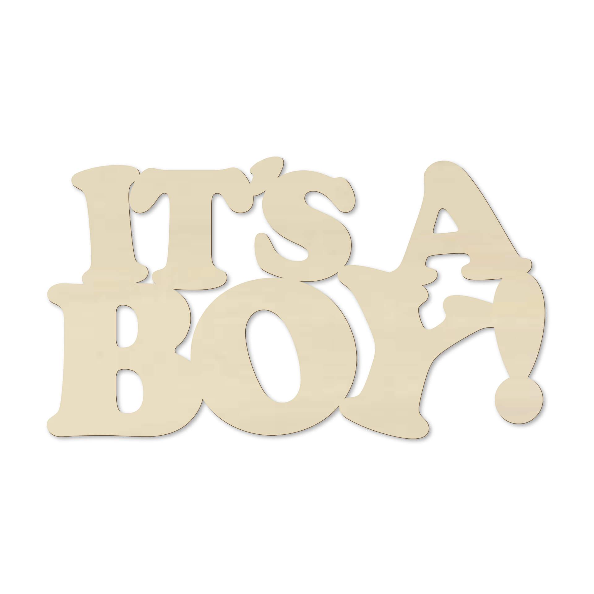 Holzdeko Pappel - It's a Boy