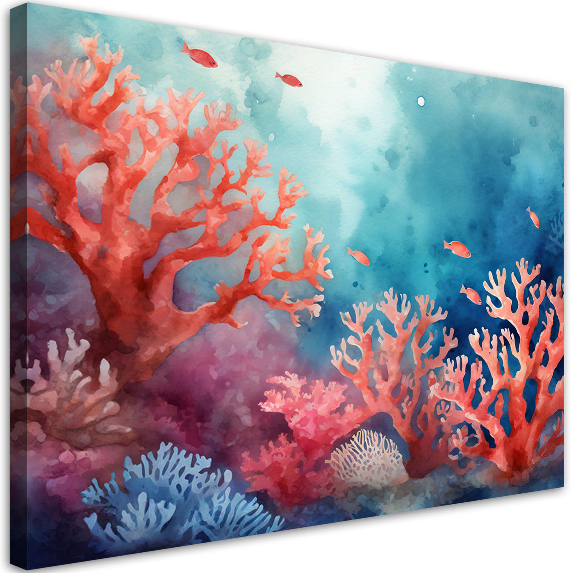 Leinwandbild Meer Korallenriff