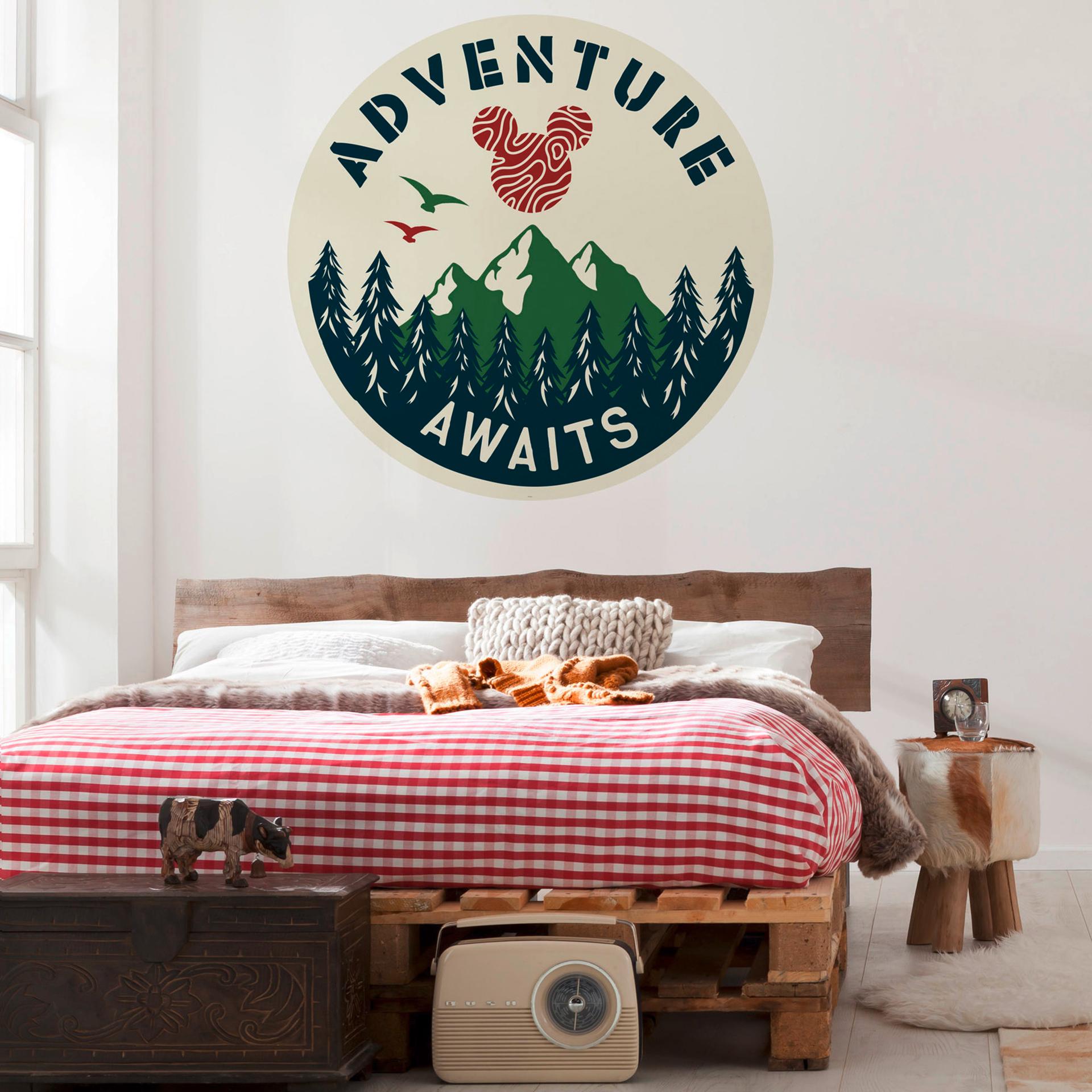 zelfklevend behang - Mickey Adventure - 125 x 125 cm