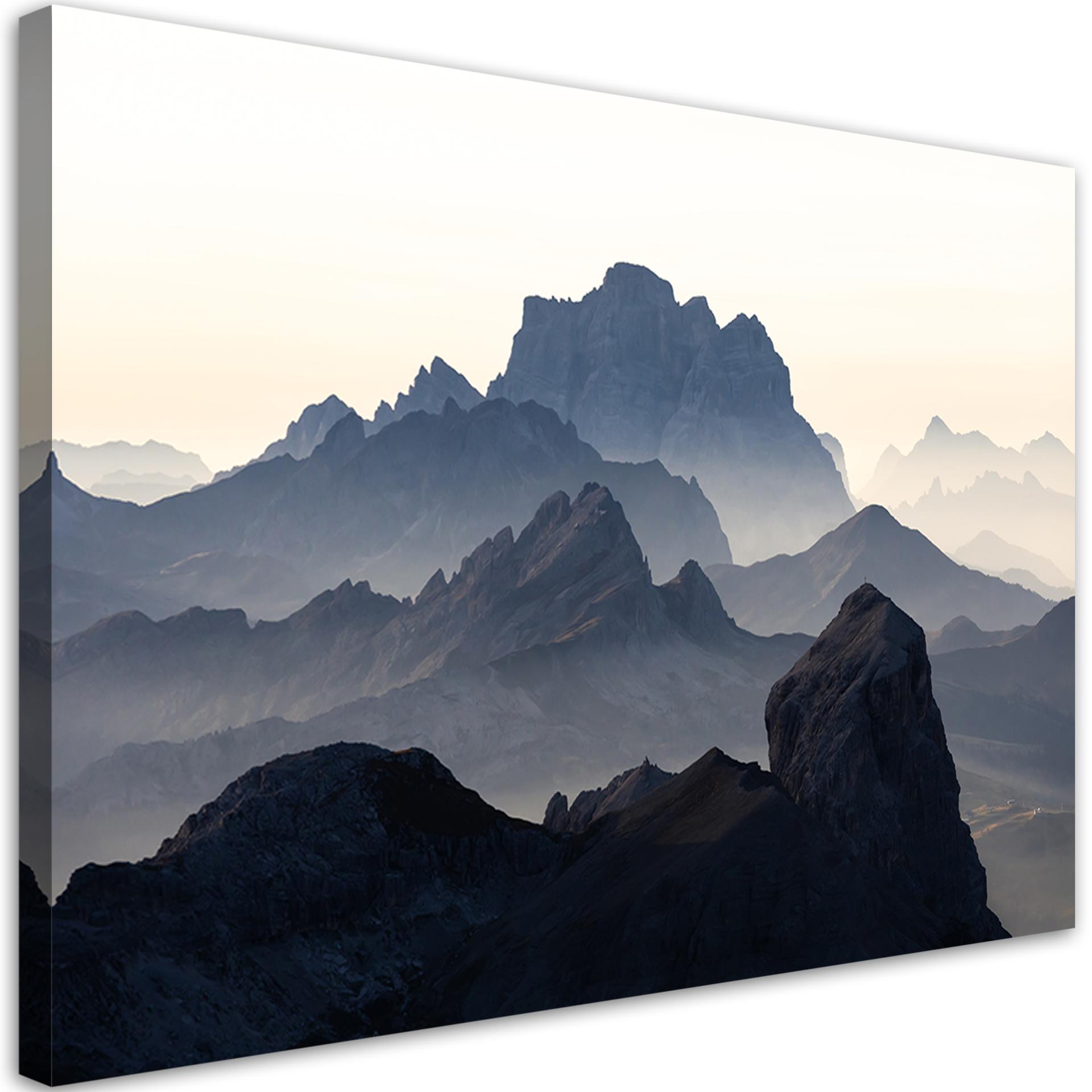 Canvasbillede, bjerglandskab natur