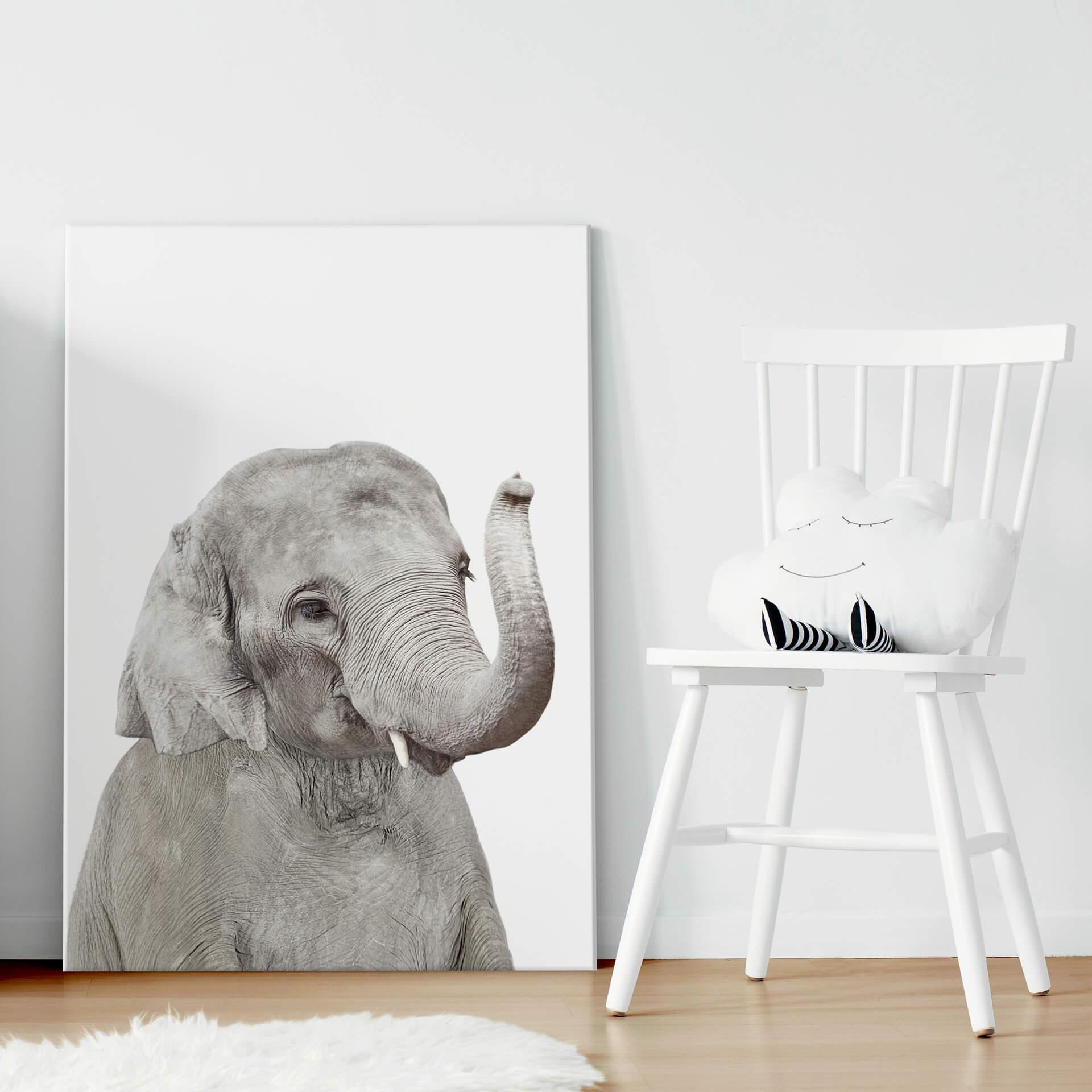 Leinwandbild Sisi & Seb - Baby Elefant