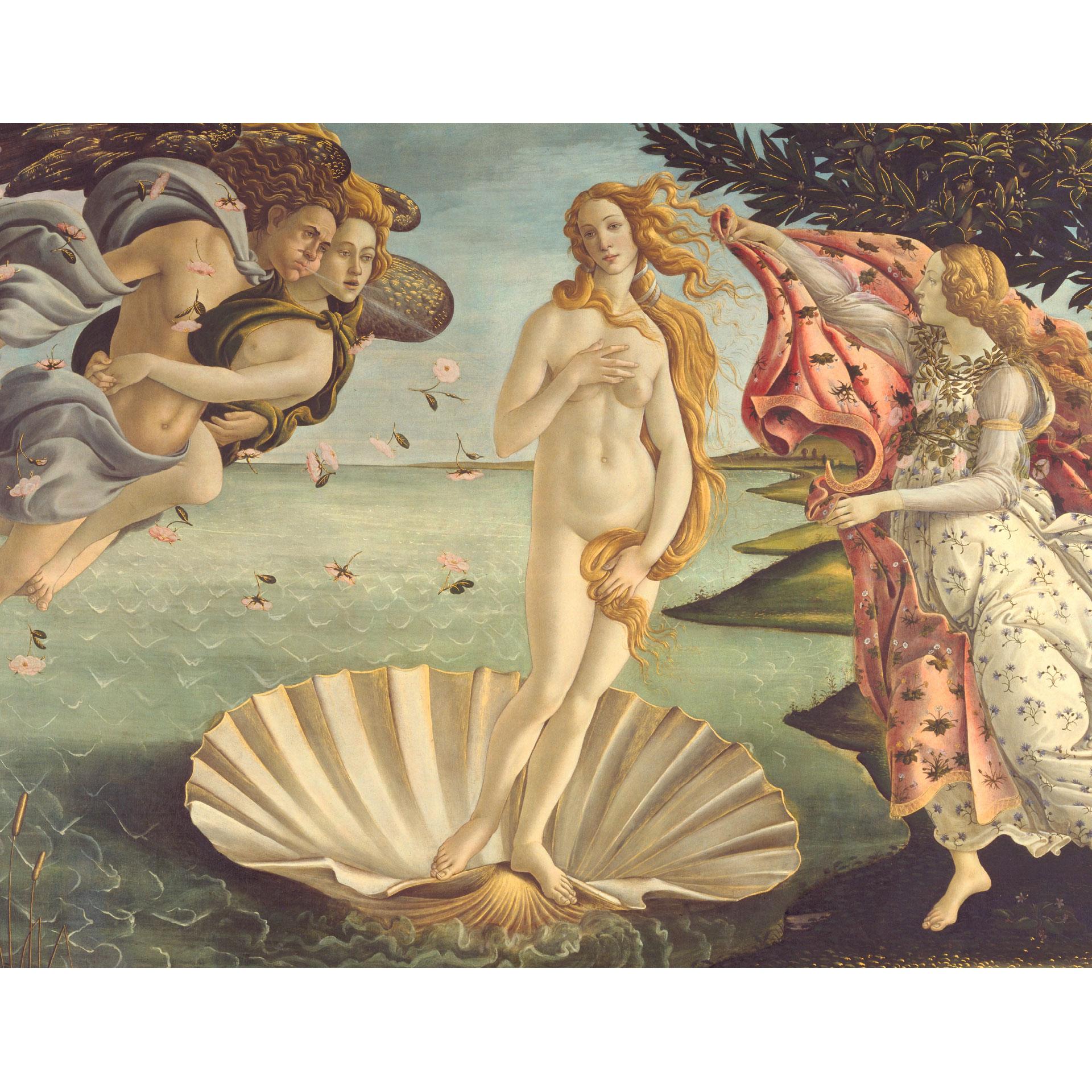 Fotobehang Botticelli - Geboorte van Venus