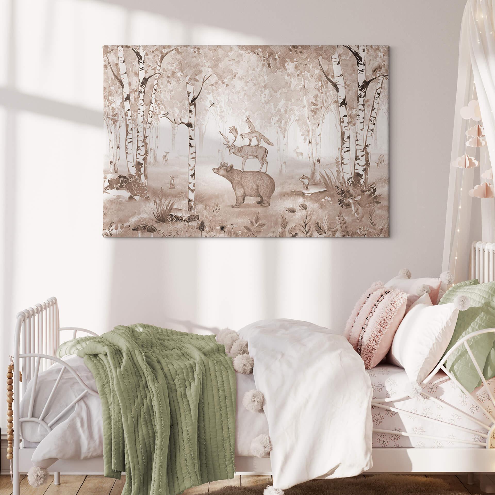 Canvas Kikki Belle - De Berenkoning