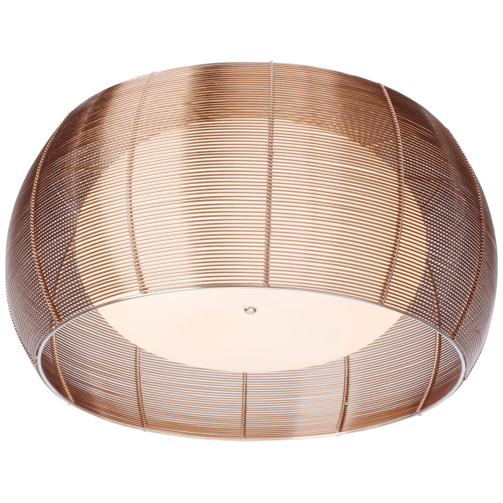Deckenleuchte Maxime, braun, 26 x 50 cm, Glas Deckenlampe, dimmbar