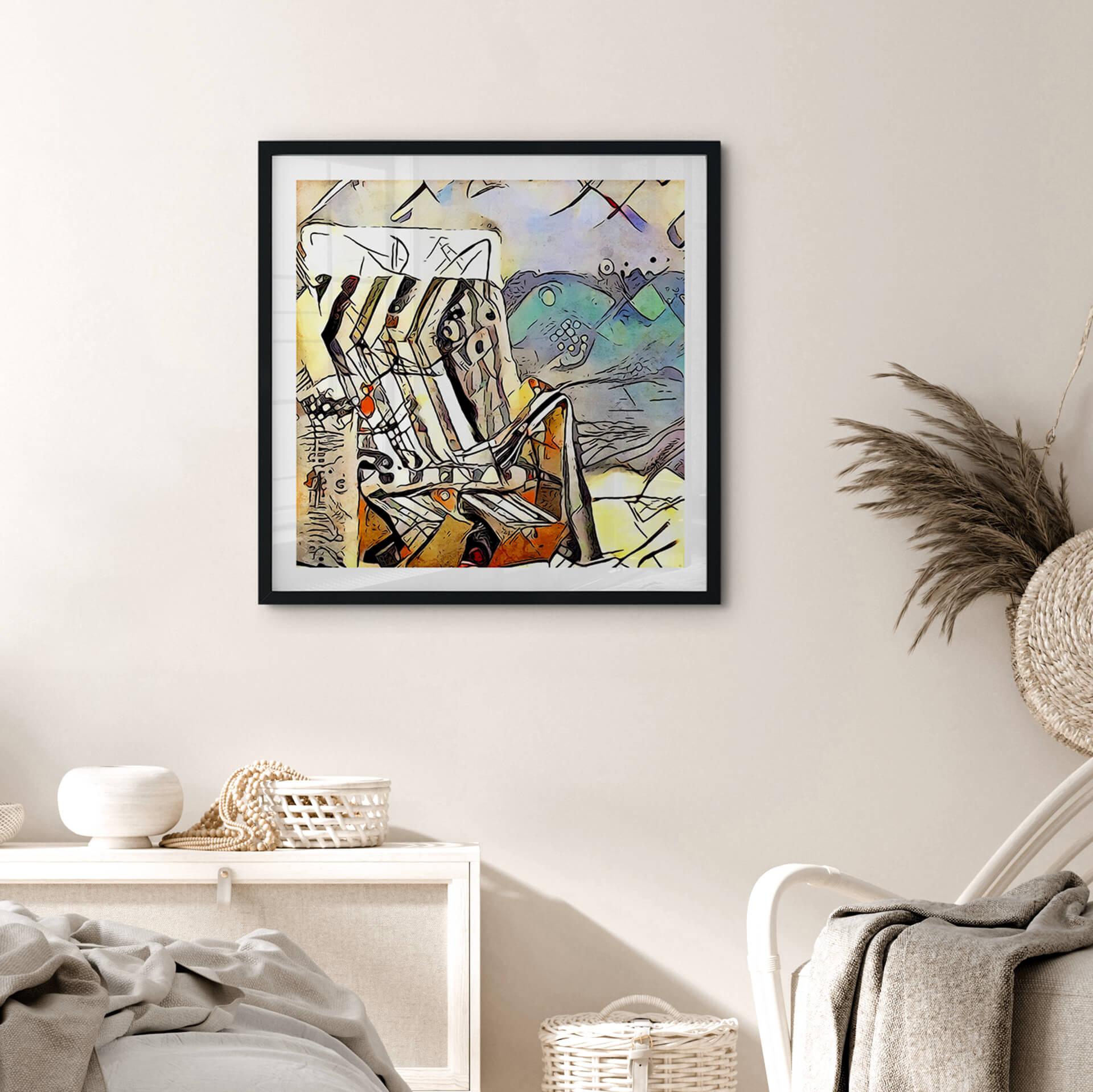 Plakat Zamart - Kandinsky spotyka Warnemünde - Kwadrat