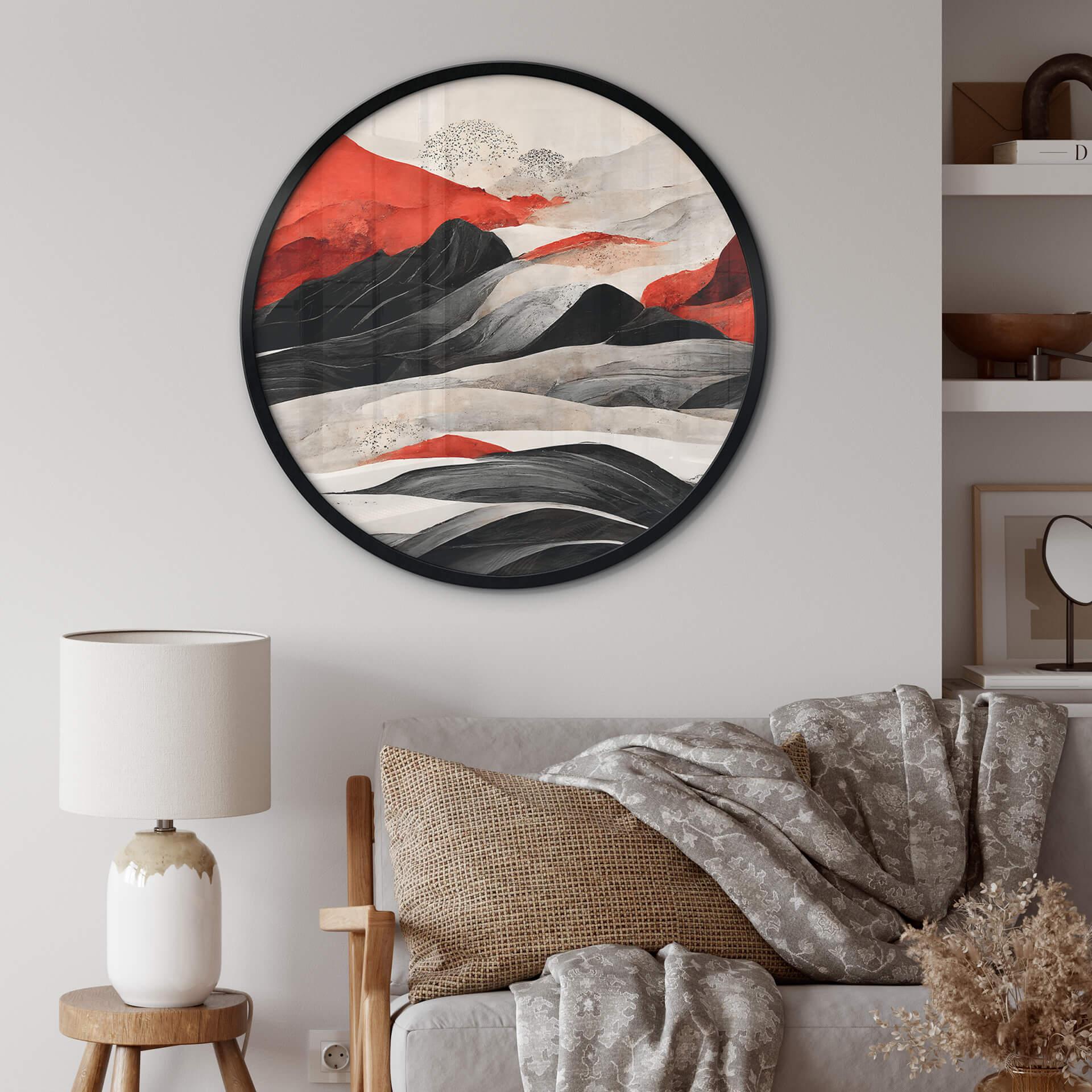 Plakat Treechild - Red Mountains in Japan