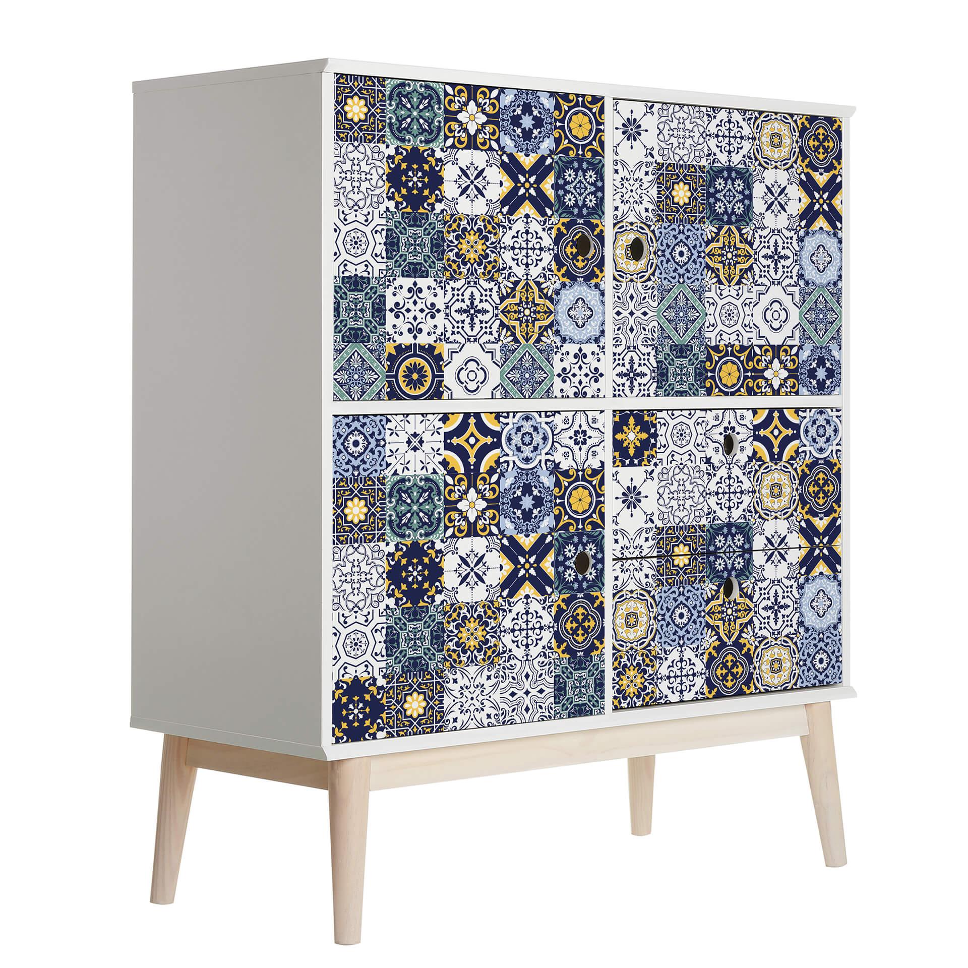 Vinilo adhesivo muebles Azulejos marroquíes
