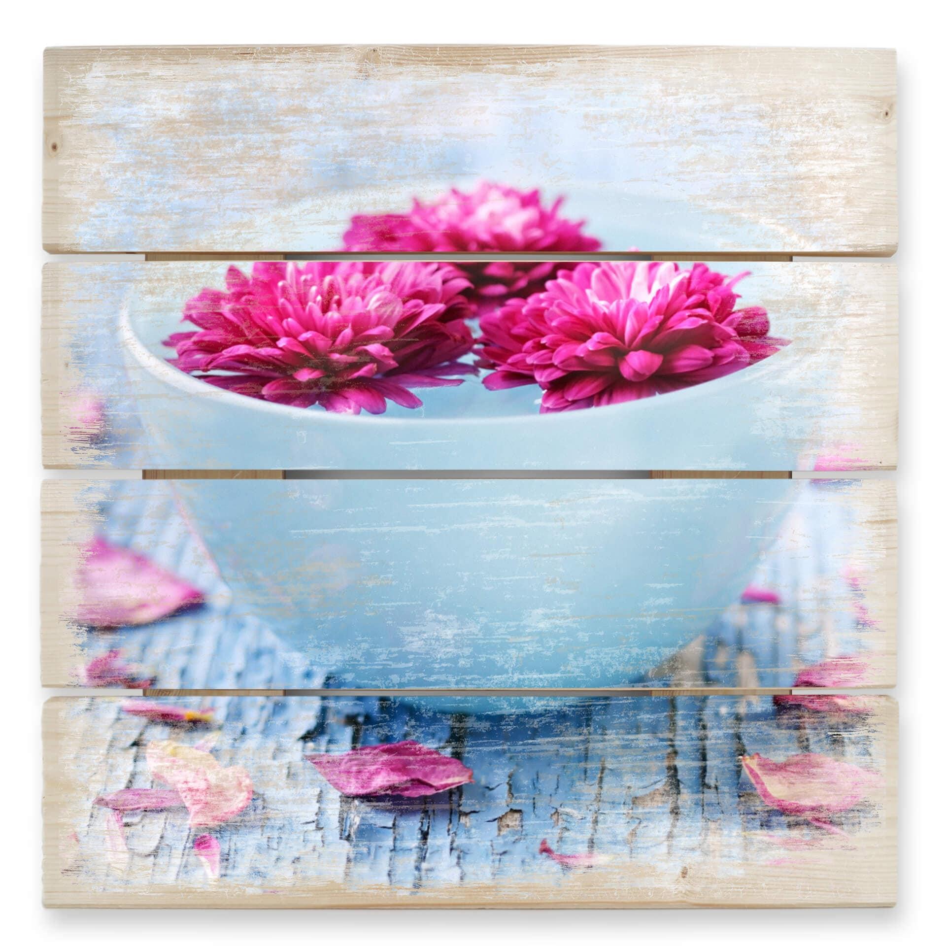 Cuadro de madera Ambiente Wellness - 40x41,5 cm