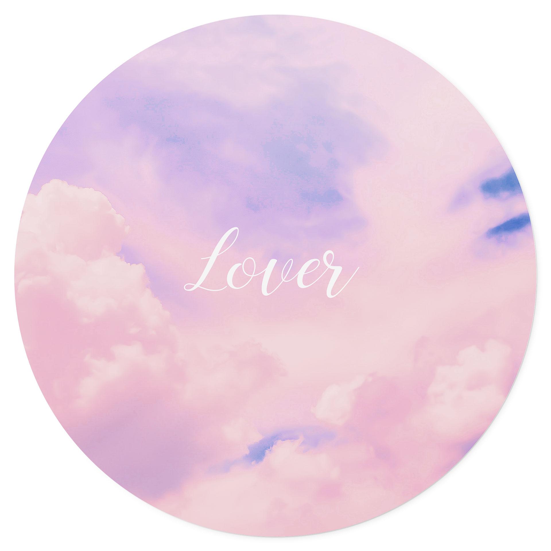 Vinilo decorativo Lover - inspirado en Taylor Swift - Redondo