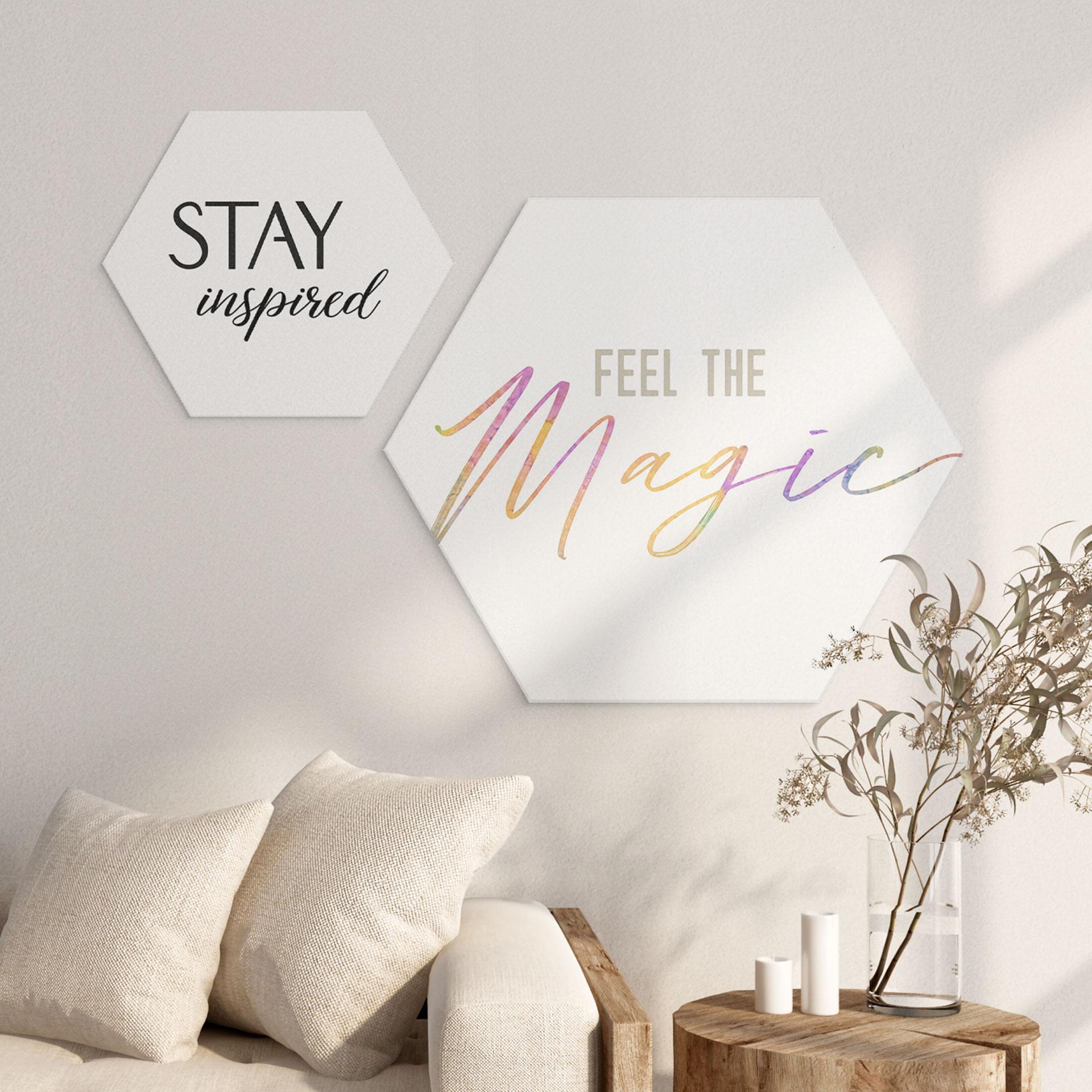 Hexagon Dibond Feel the magic