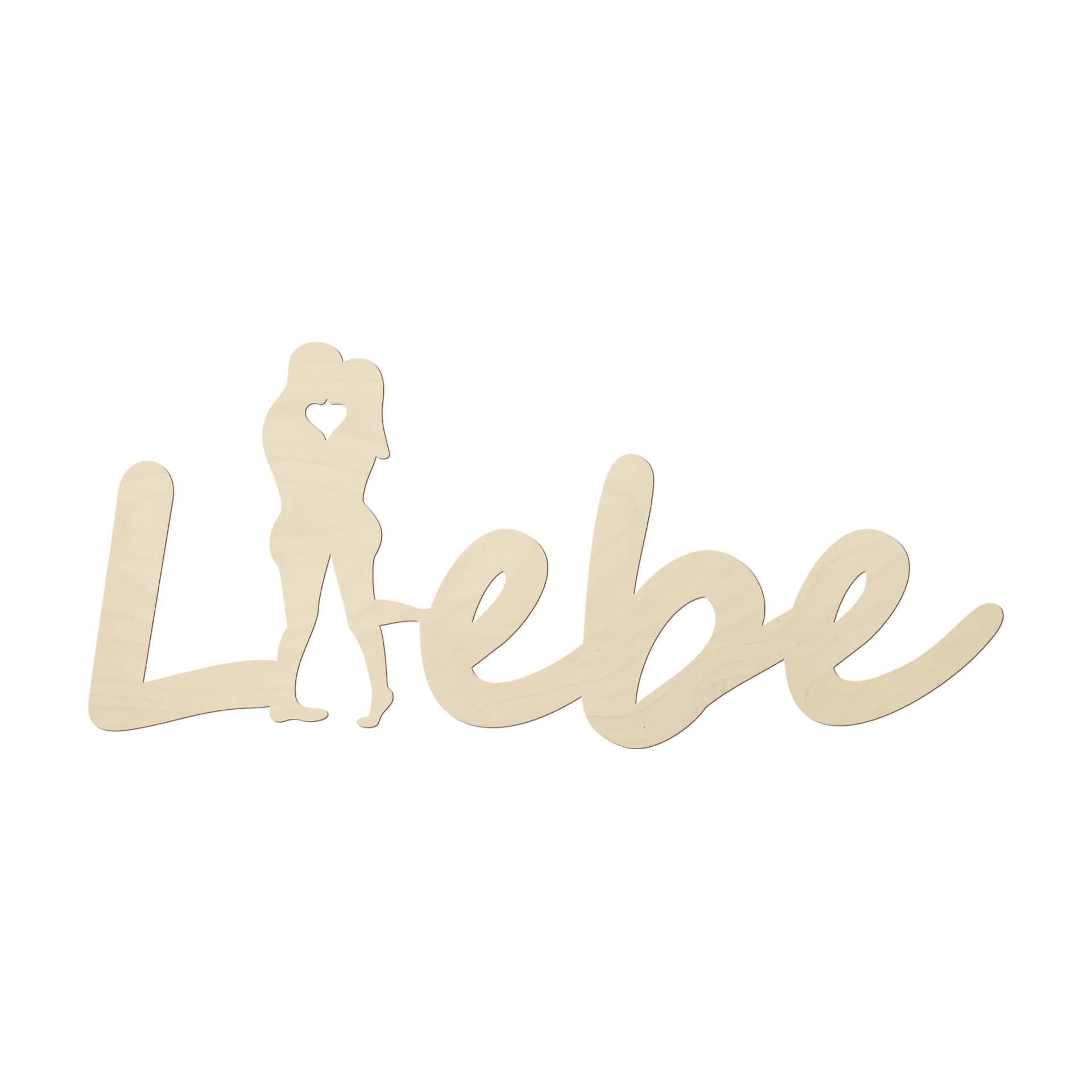 Holzbuchstaben Liebe