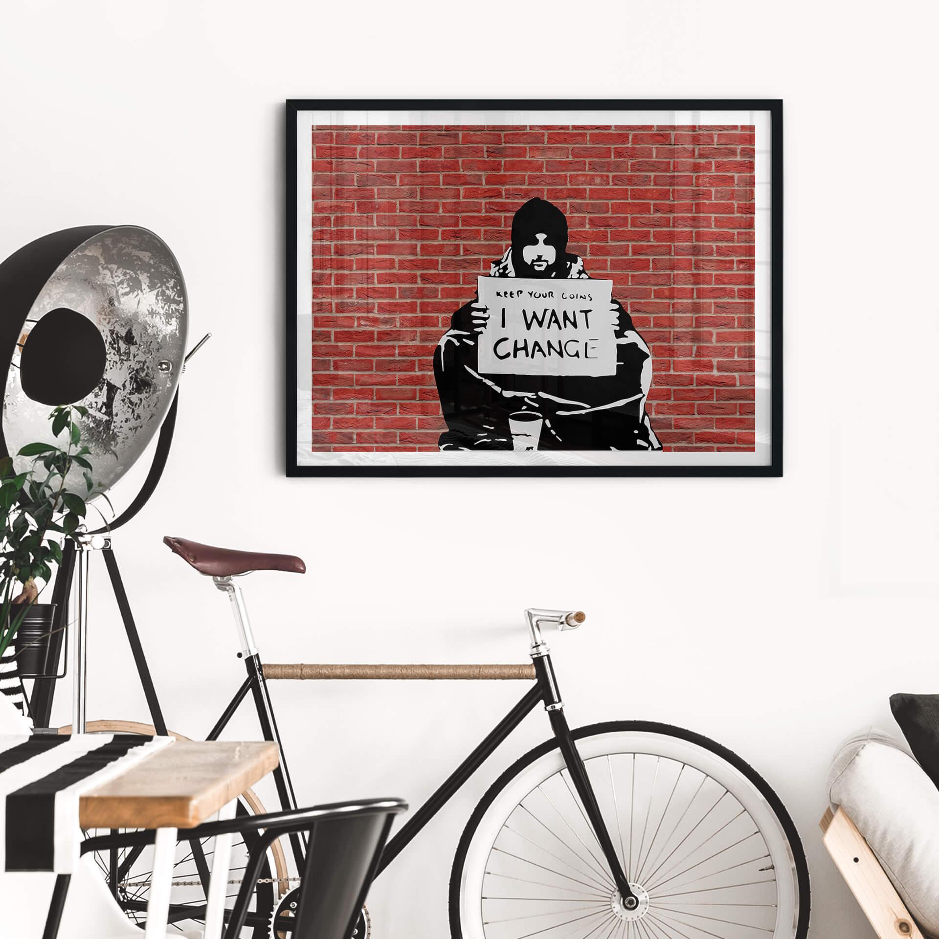 Plakat Banksy - Keep Coins