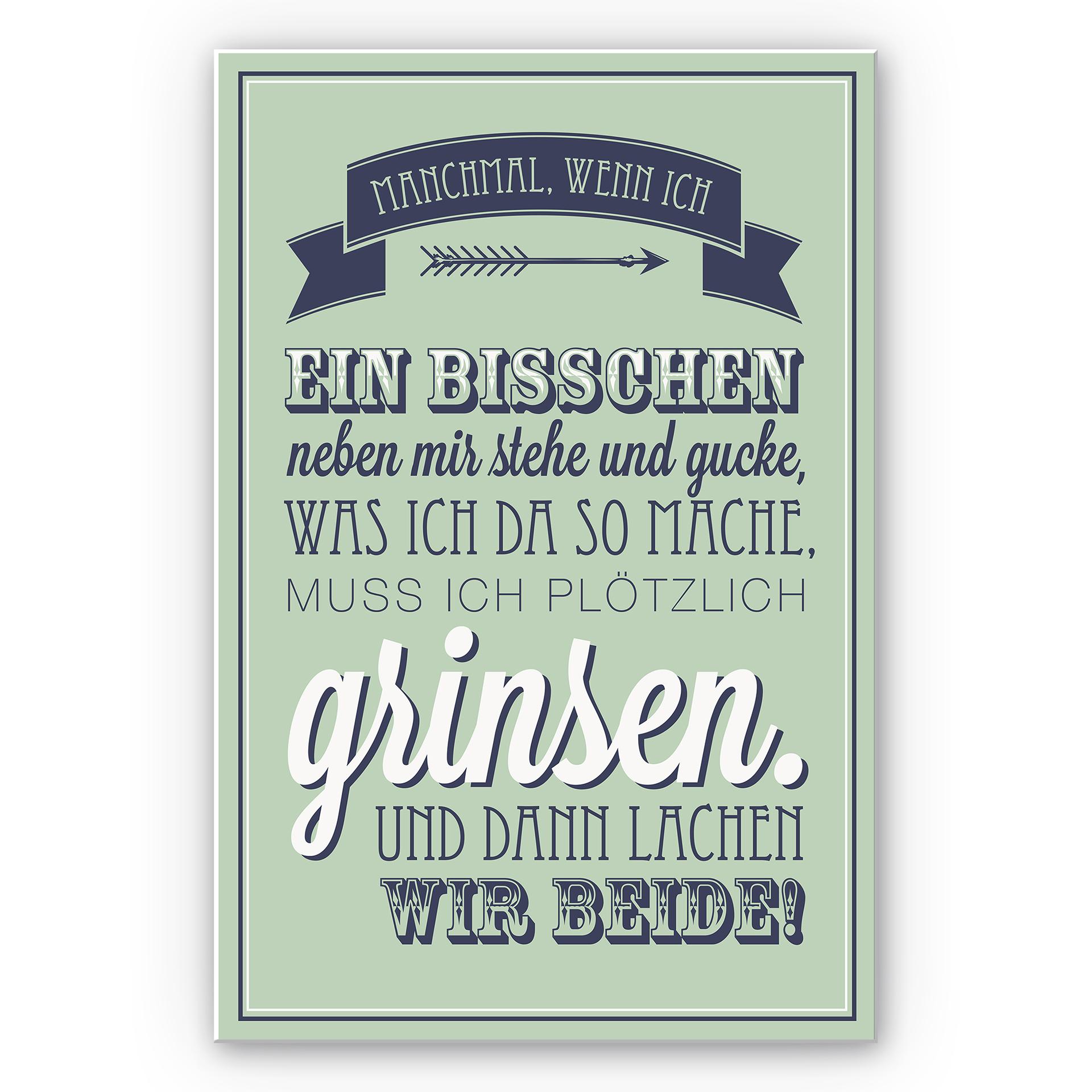 Wandbild Manchmal, wenn ich ein bisschen neben mir stehe...