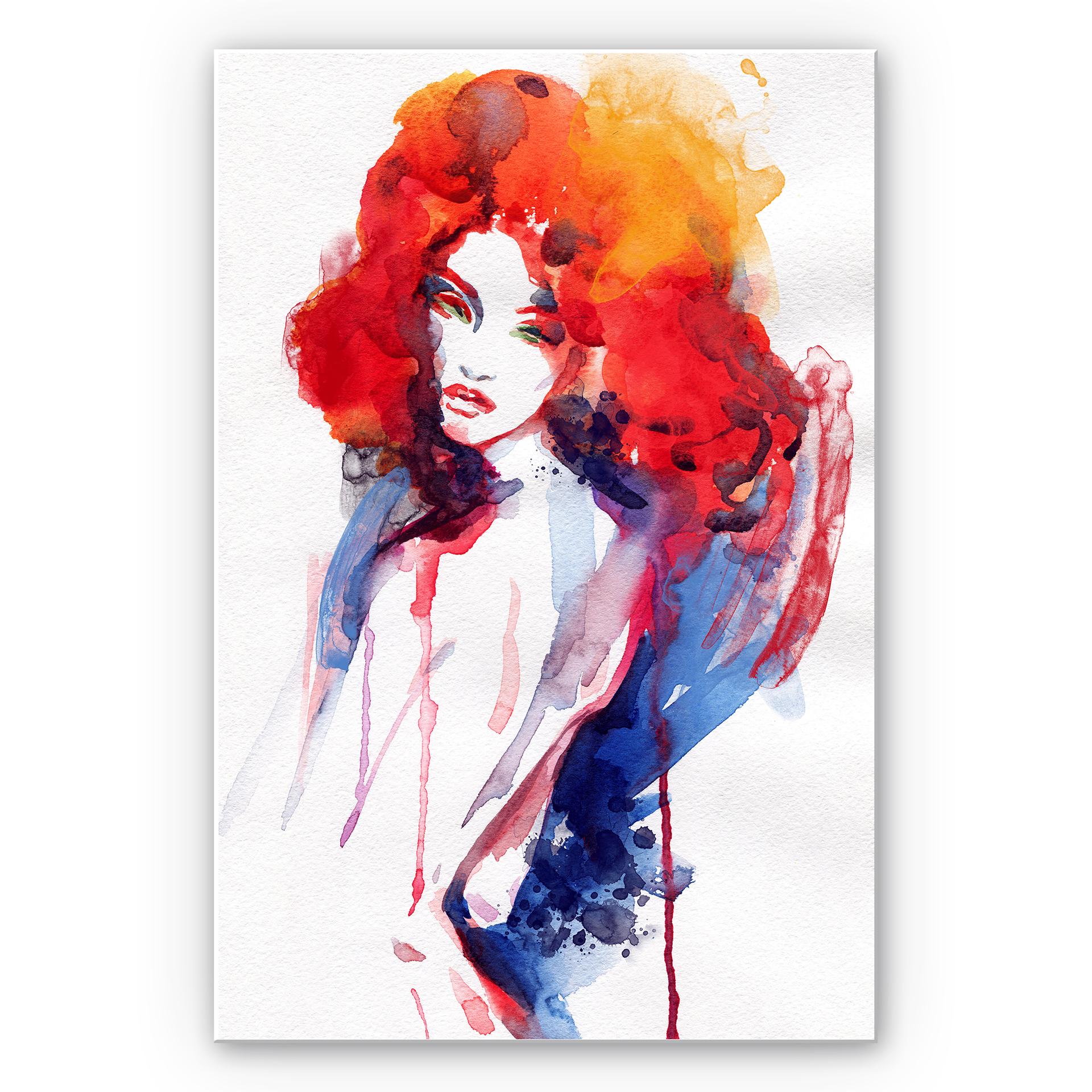 Tableau Forex - La femme aux cheveux rouge flamboyant