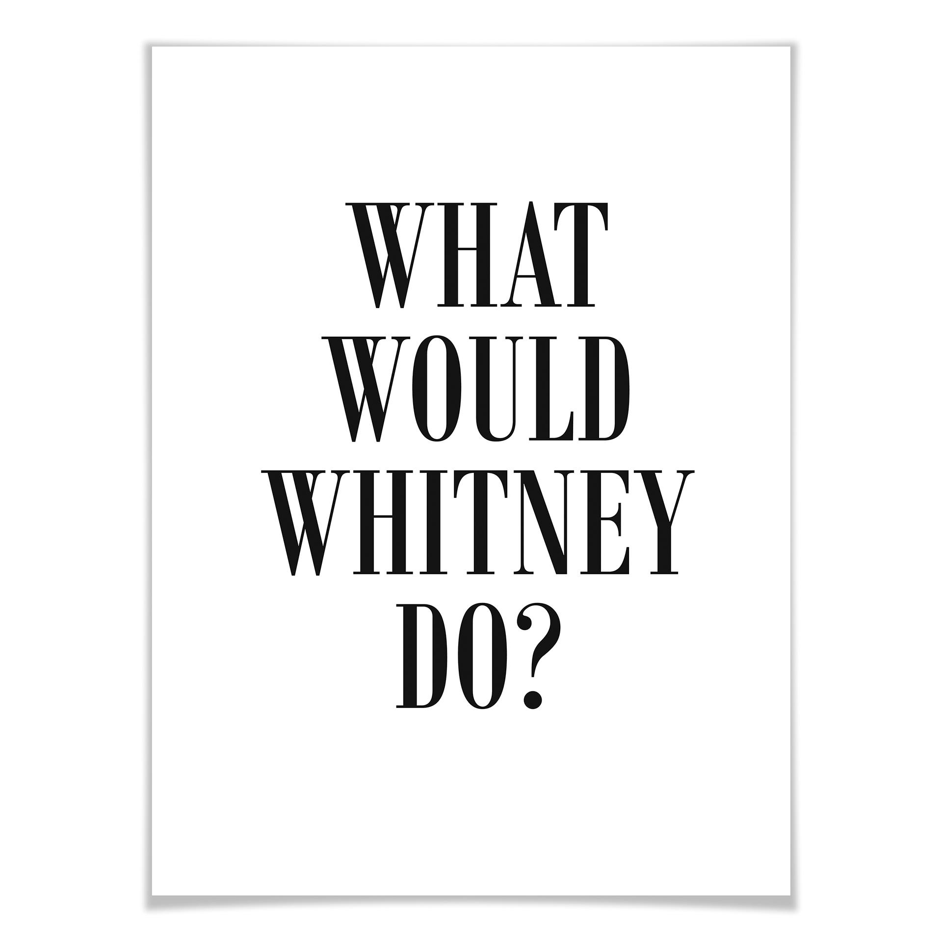 Plakat - Co zrobiłaby Whitney?