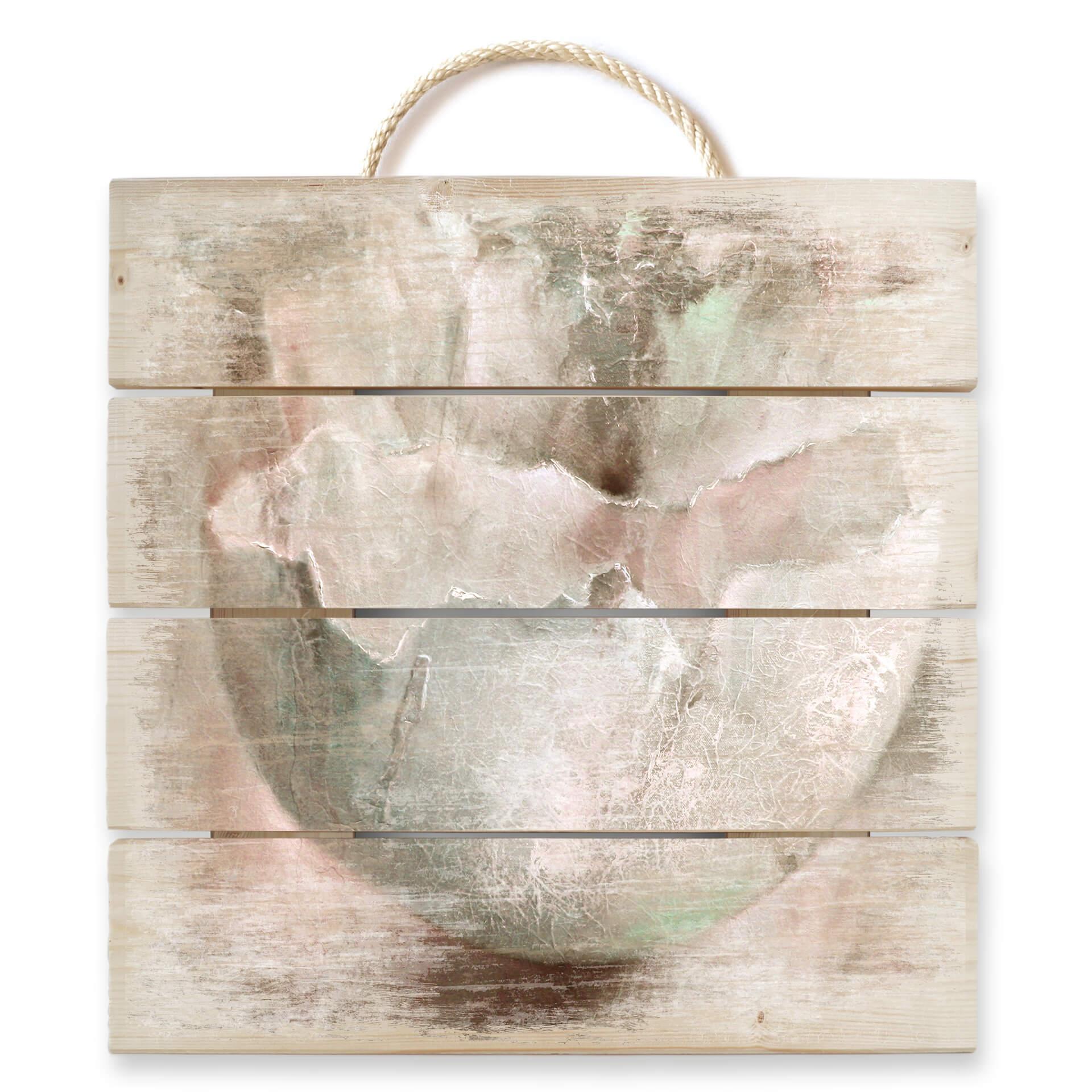 Cuadro de madera Schmucker - Cáscara de huevo - 40x41,5 cm