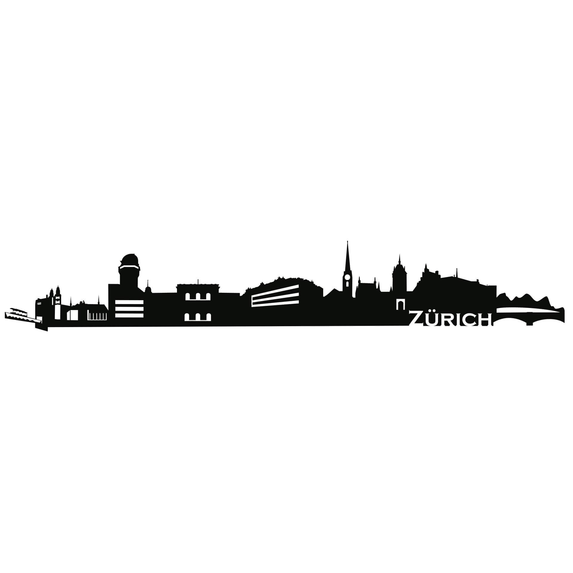 Wallsticker Skyline Zurich