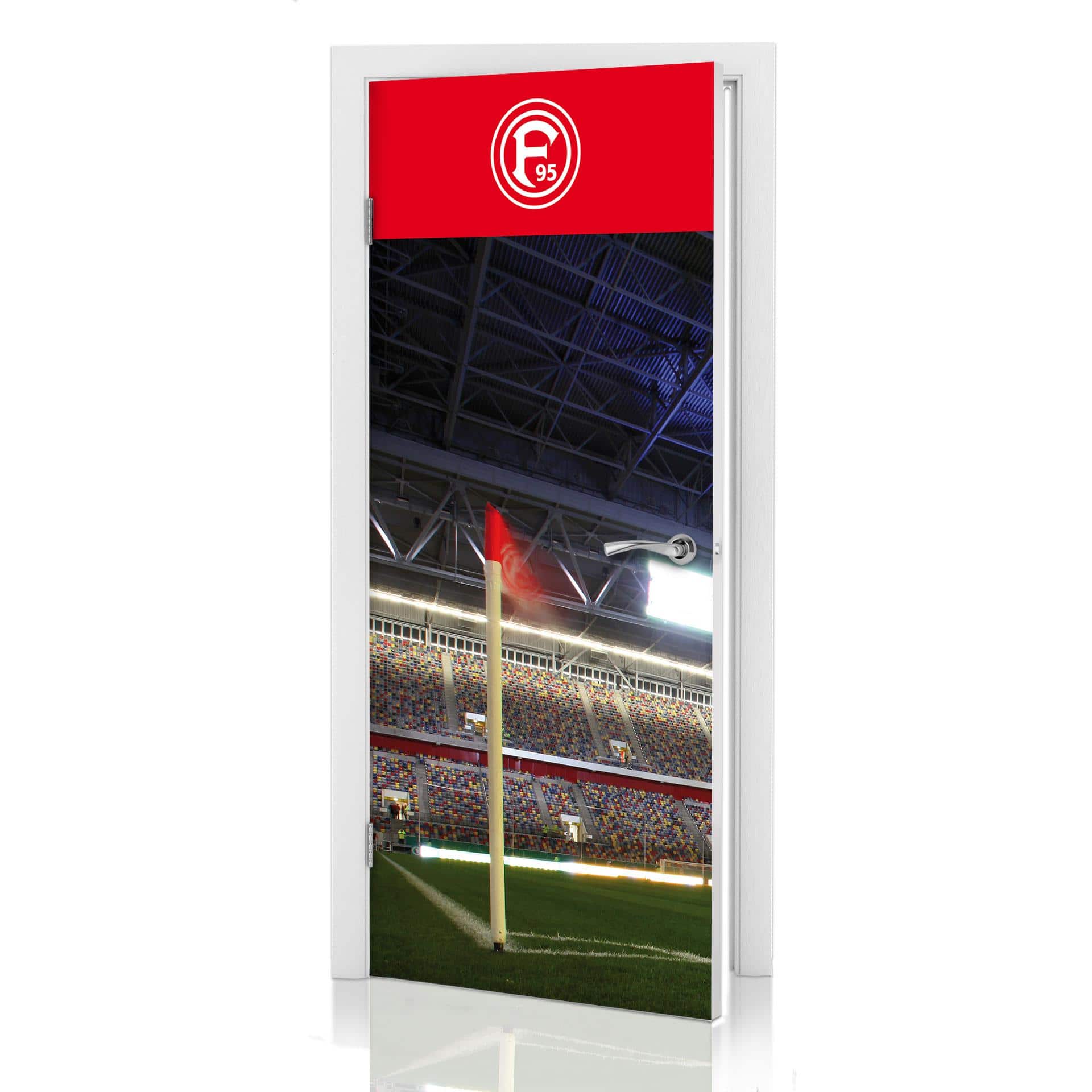 Türdesign Fortuna Düsseldorf Stadion Eckfahne 91x200 cm