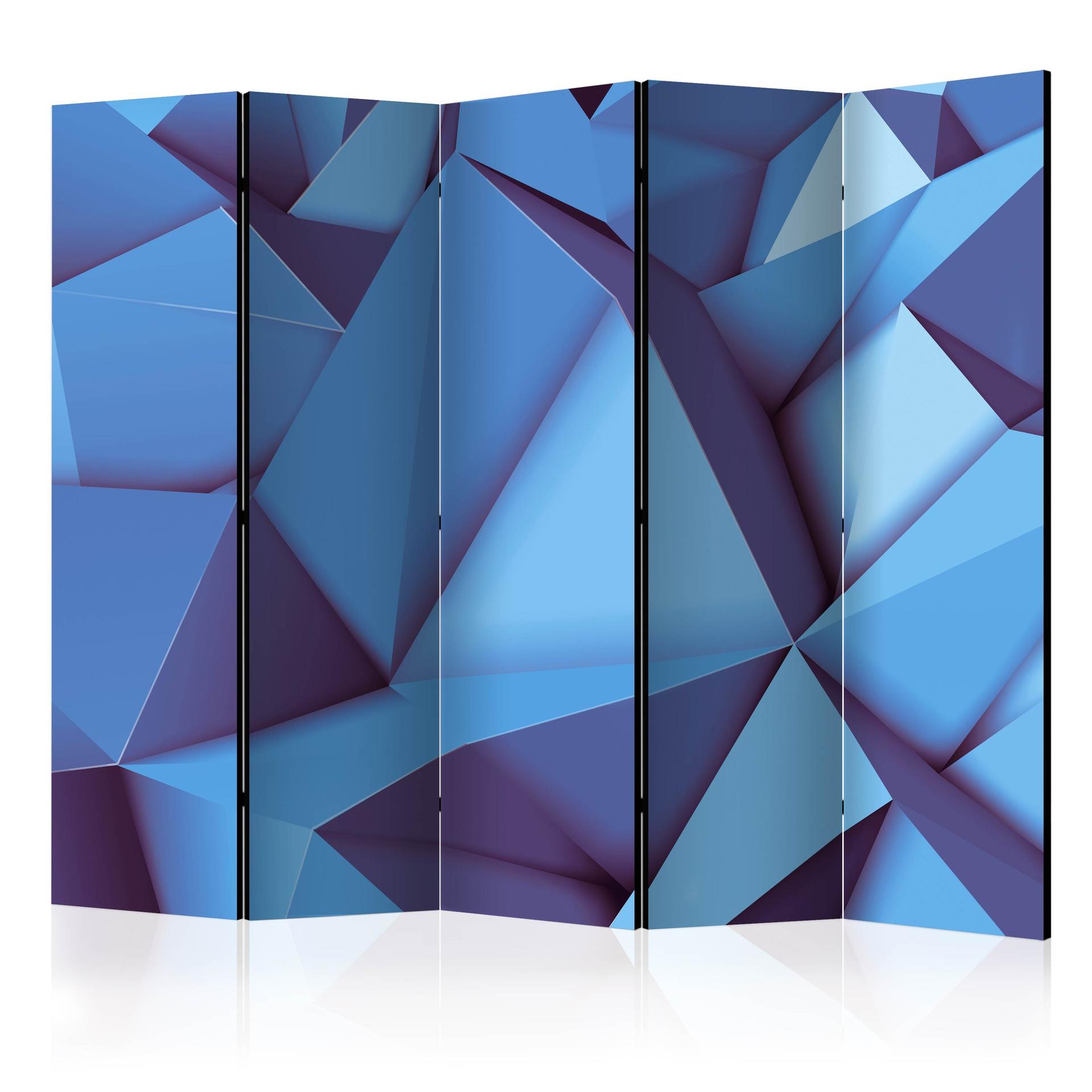 Divisorio per sala - Blu reale, 3 pezzi