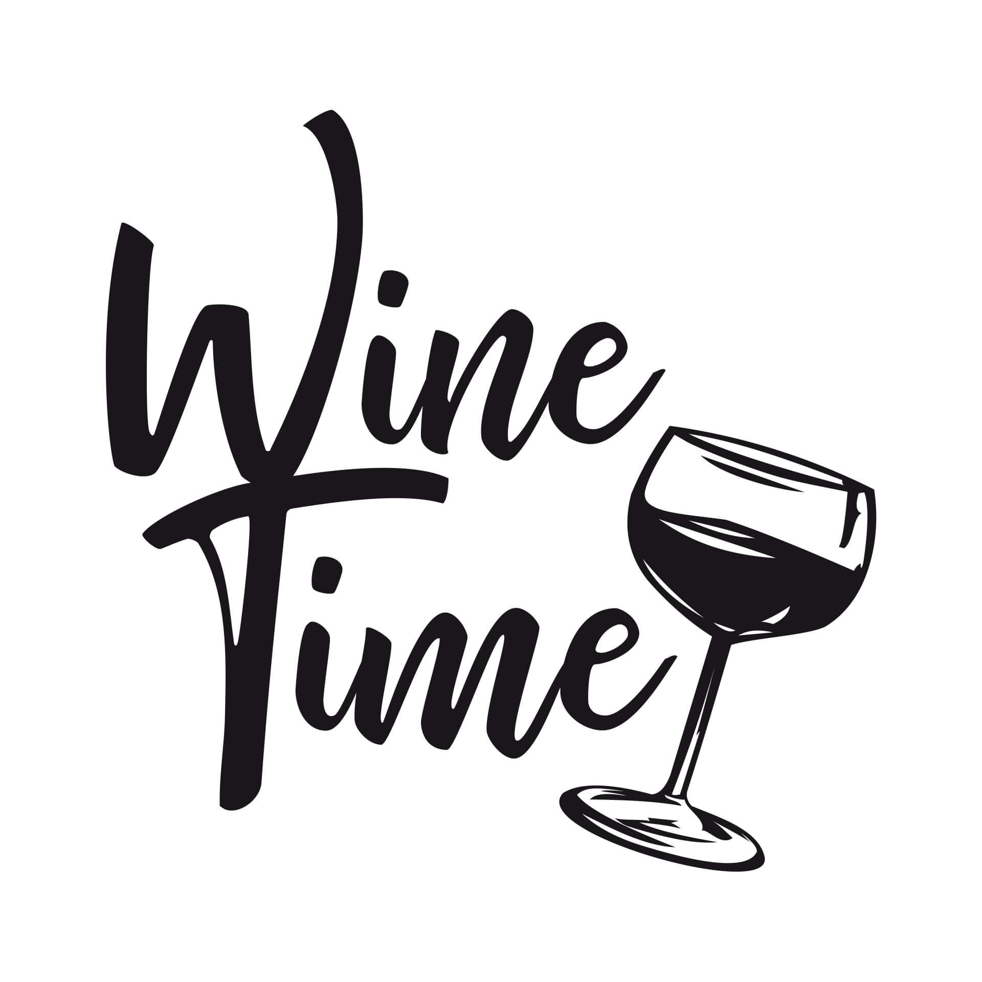 Adesivo murale - Wine Time