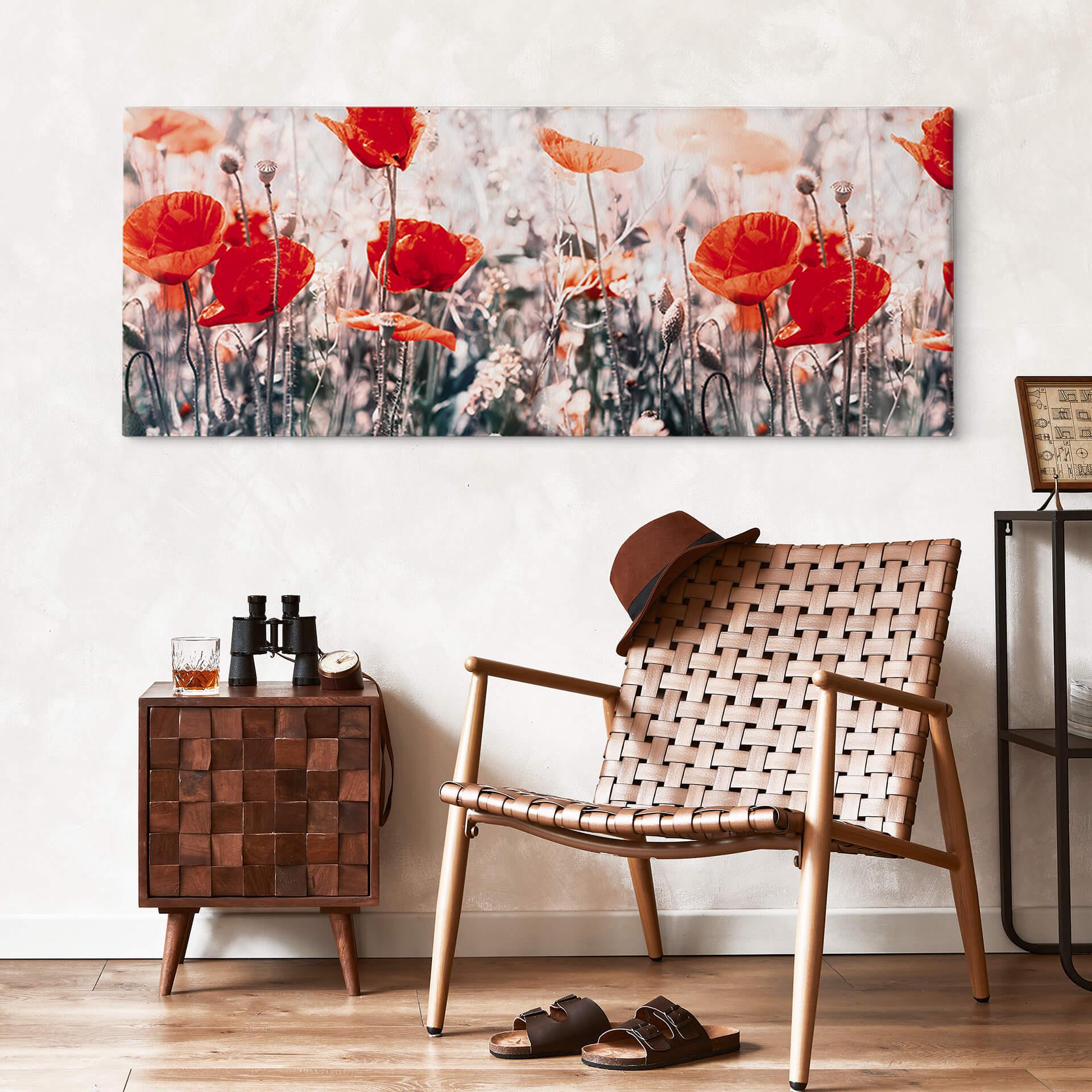 Canvas Red Poppies