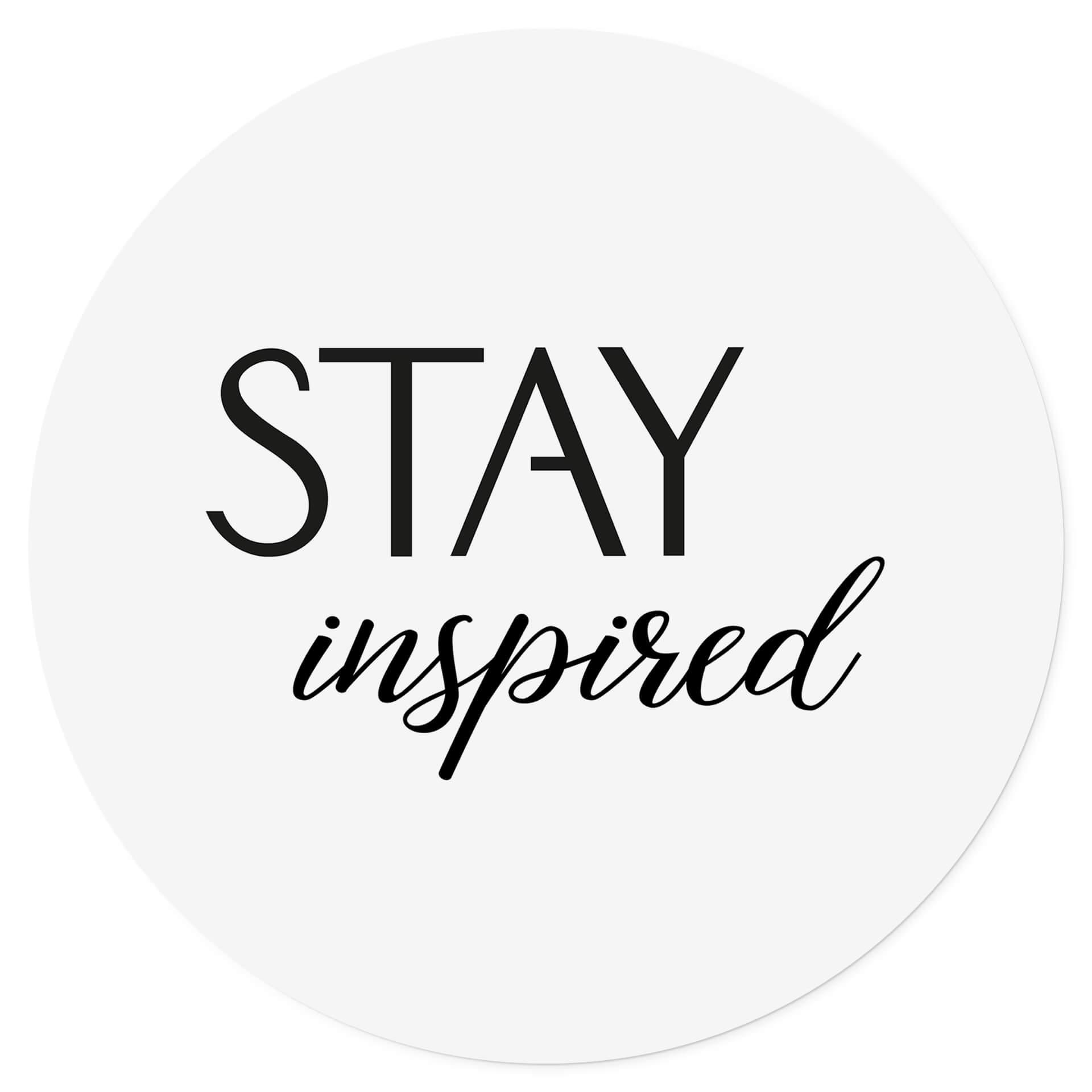 Adesivo murale Stay inspired