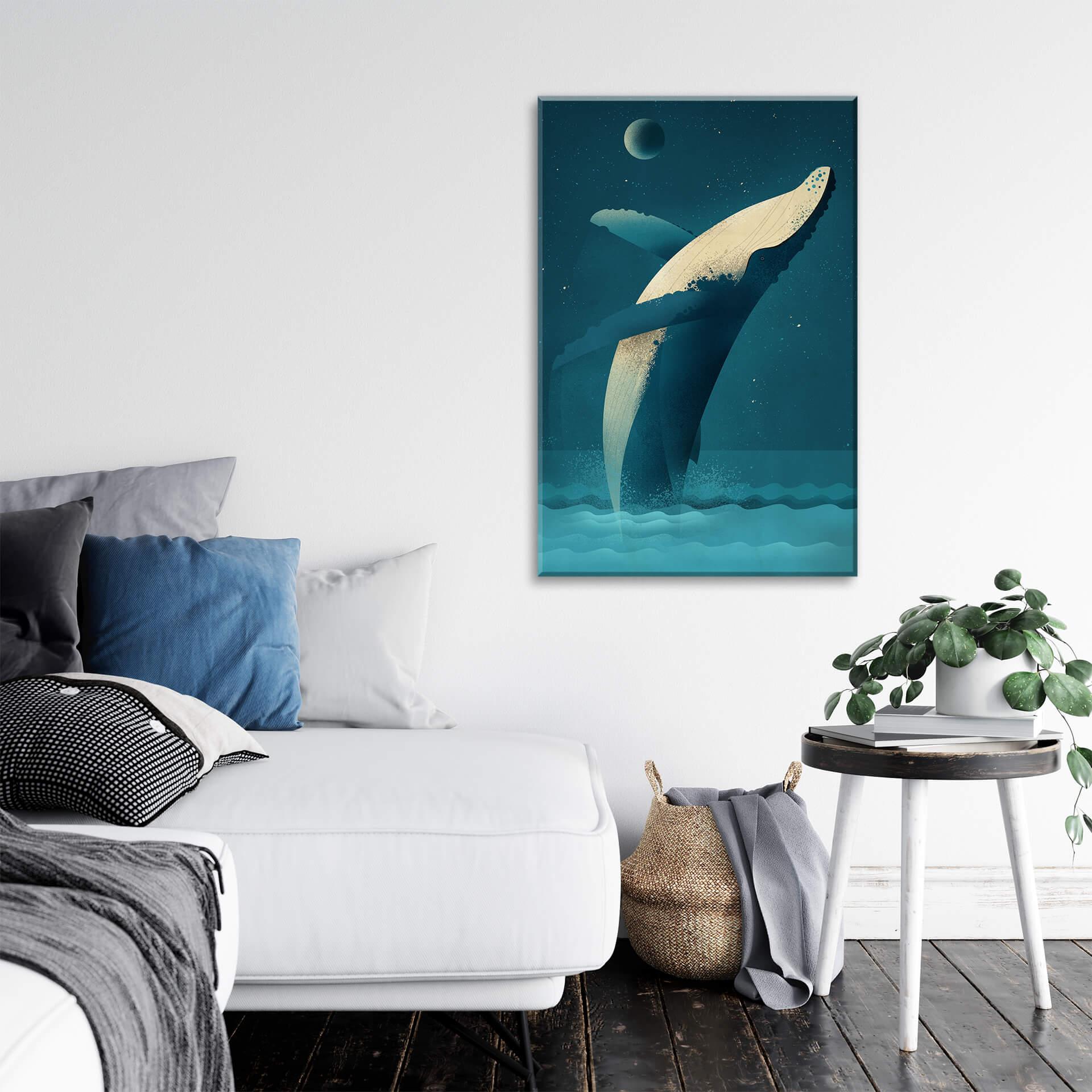 Brązowy obraz na płótnie - Humpback Whale
