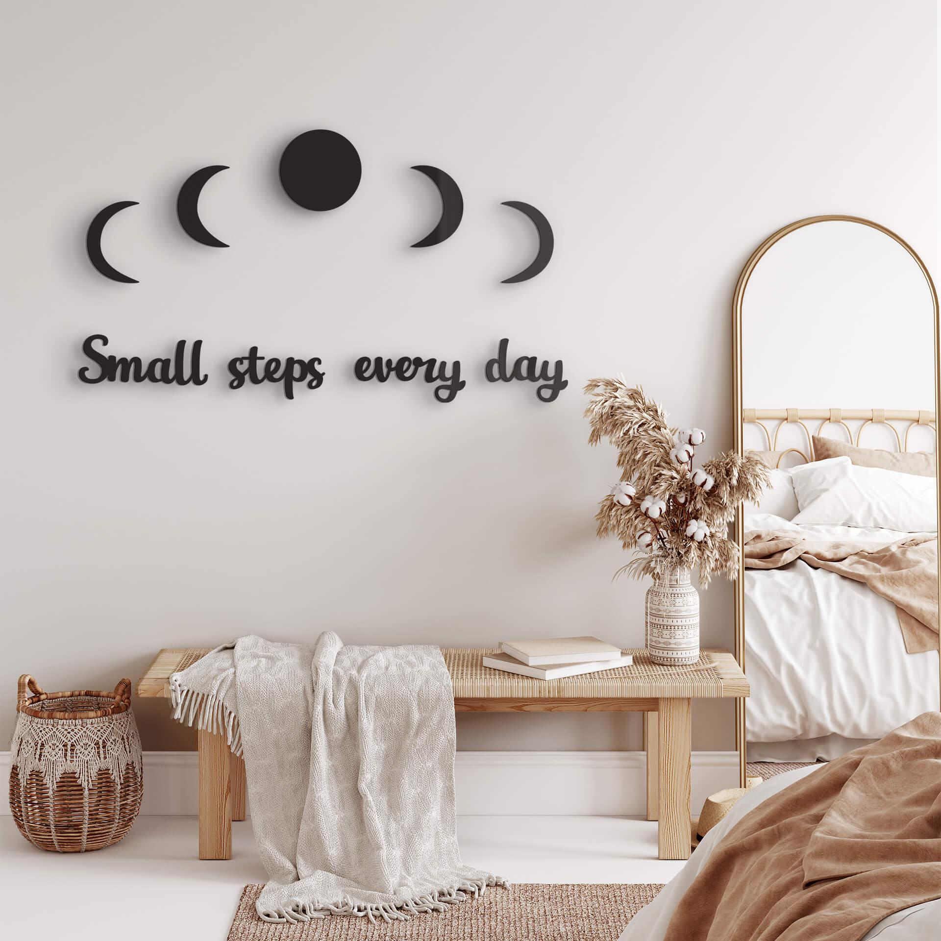Decoración acrílica Pequeños pasos cada día