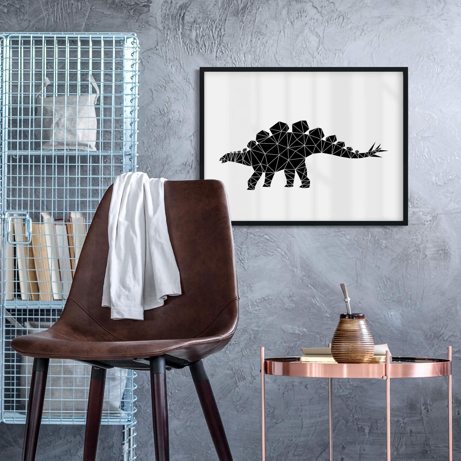 Plakat - Nouveauprints - Geometric Dinosaur Stegosaurus