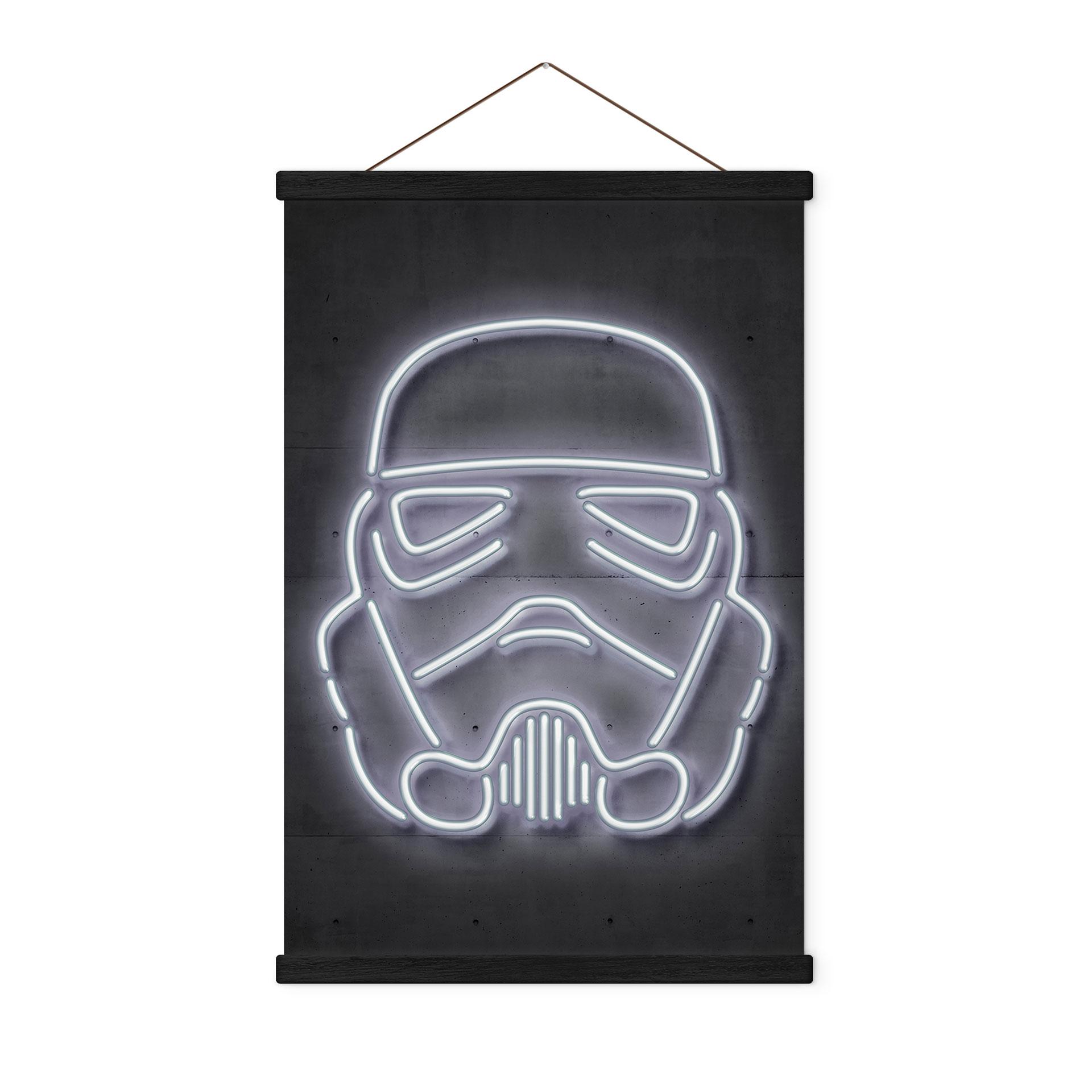 Tekstil plakat af Stormtrooper hjelm - Mielu