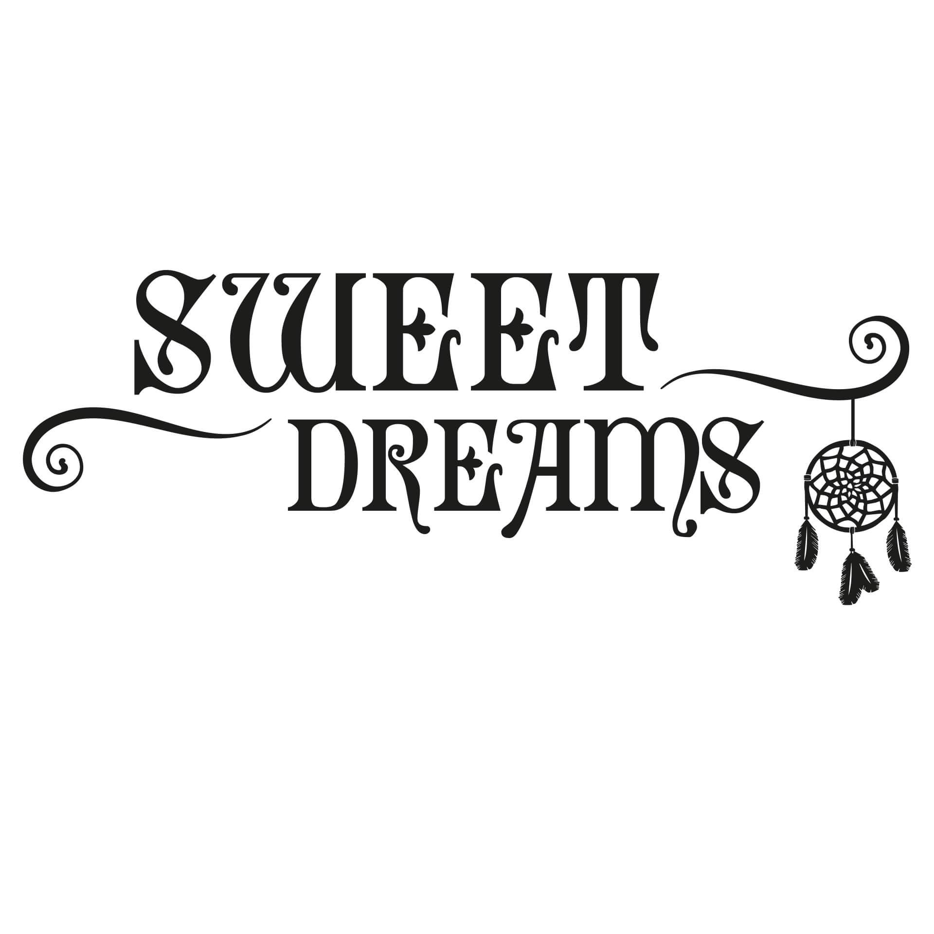 Adesivo murale - Sweet Dreams con acchiappasogni