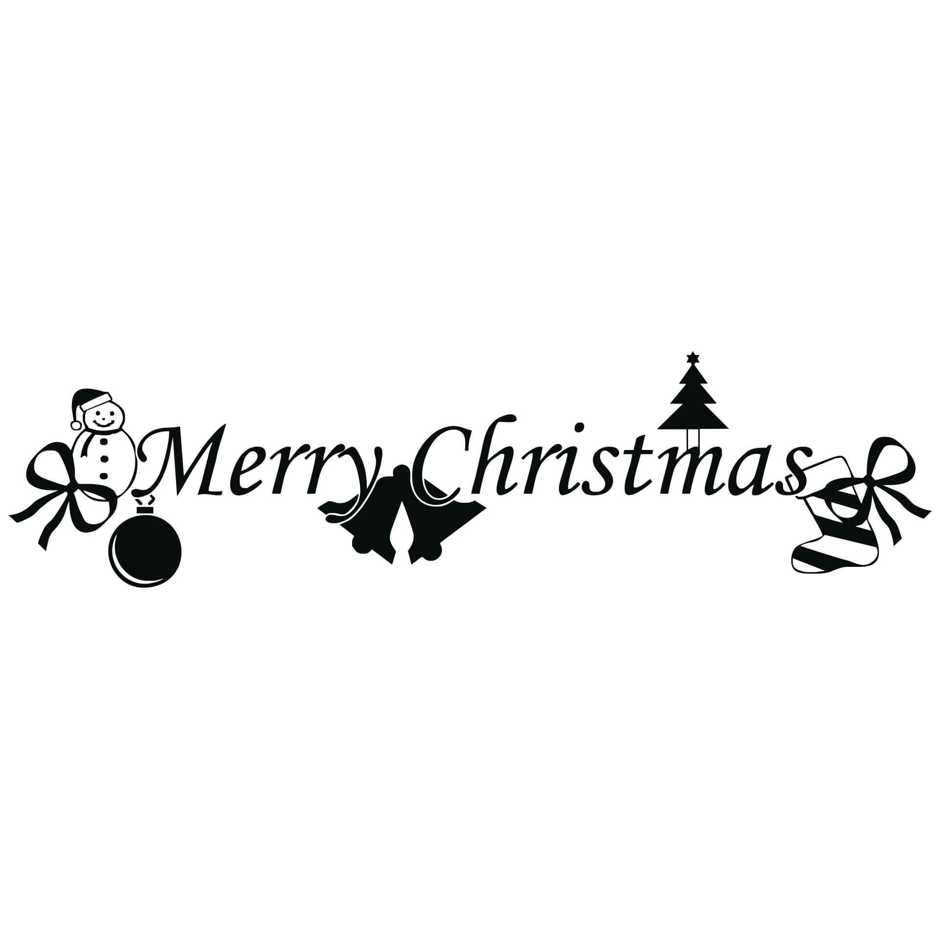 Muursticker Merry Christmas