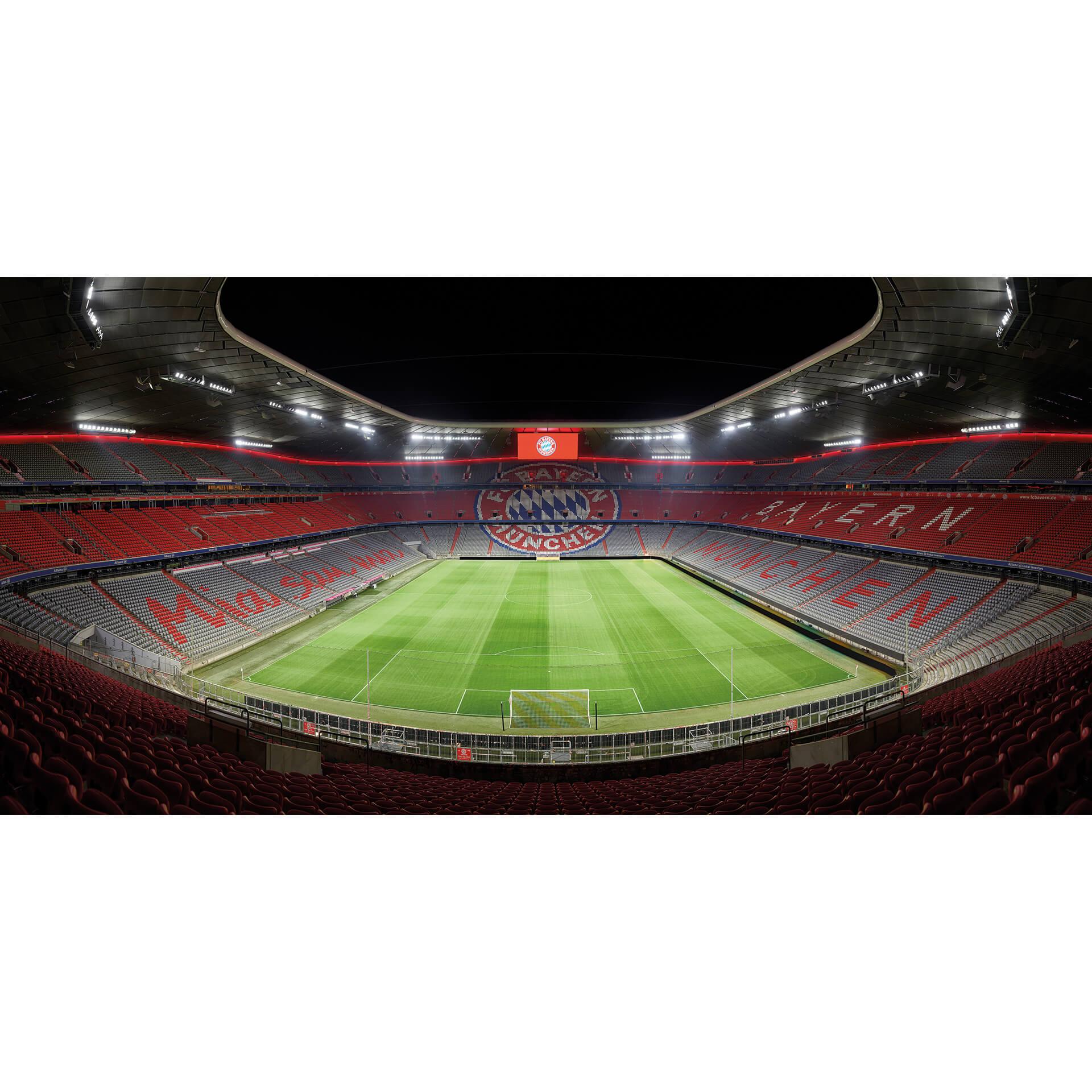 Fotobehang FCB Stadion in de avond